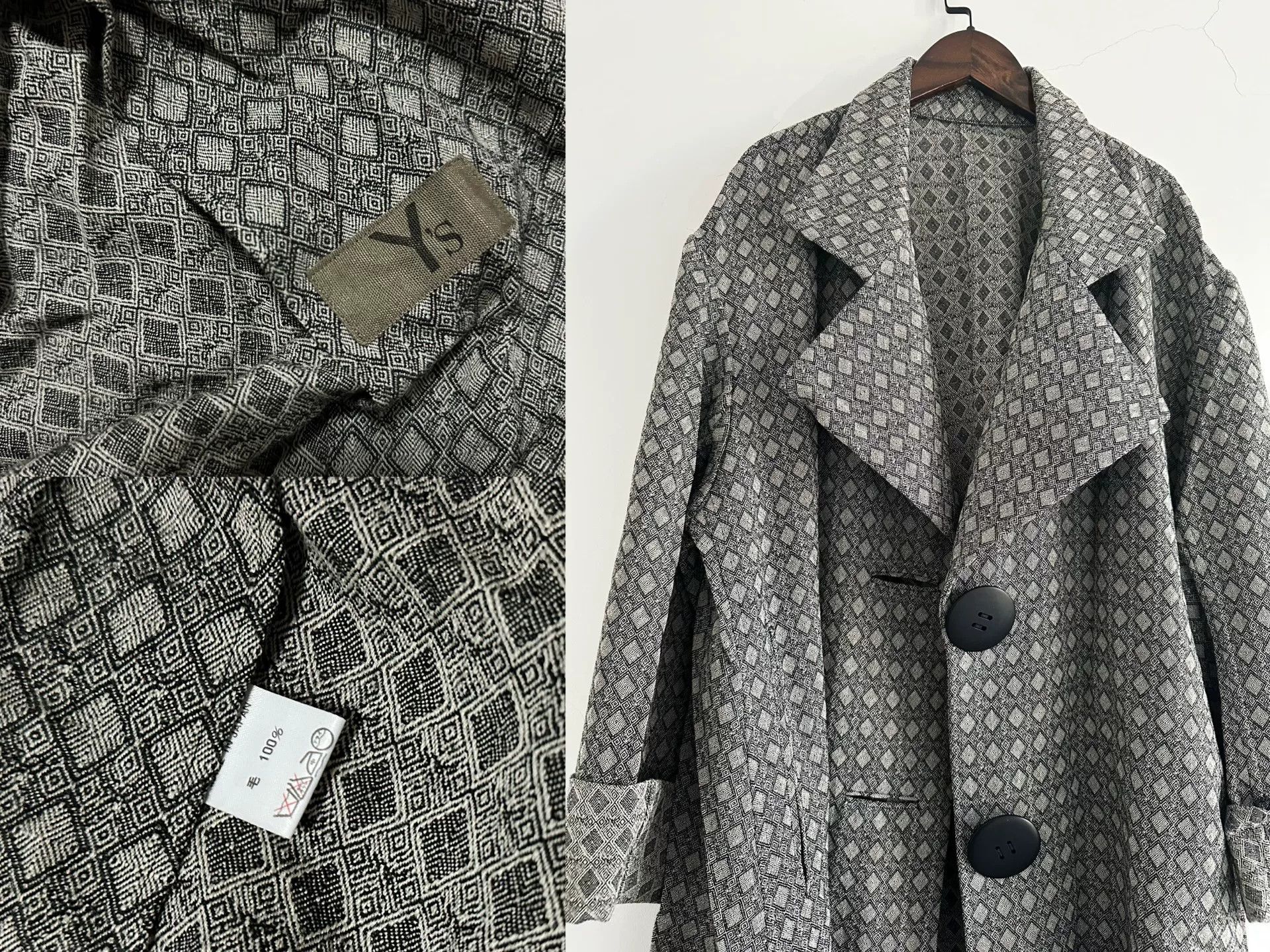 Yohji Yamamoto Yohji Yamamoto Y's 1980s Wool Coat Size M / US 6-8 / IT 42-44 - 9 Thumbnail