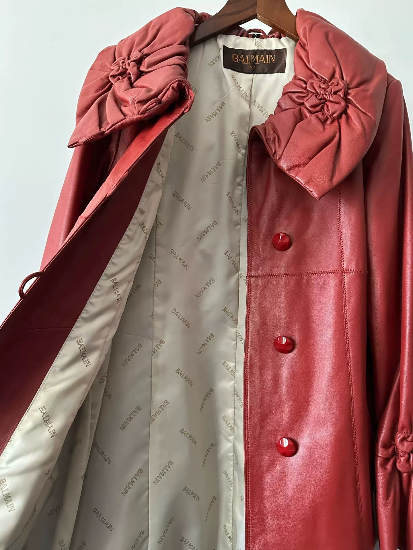 Balmain Balmain Vintage Lambskin Mid-Length Coat Size M / US 6-8 / IT 42-44 - 9 Thumbnail