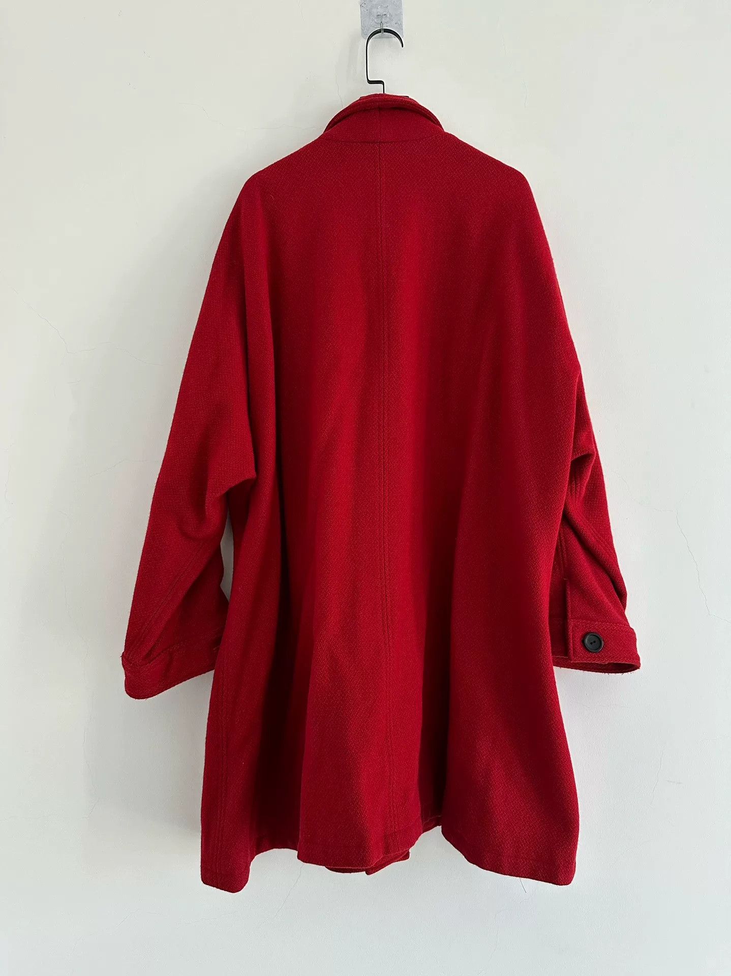 Yohji Yamamoto Y's by Yohji Yamamoto Red Coat Size M / US 6-8 / IT 42-44 - 2 Thumbnail