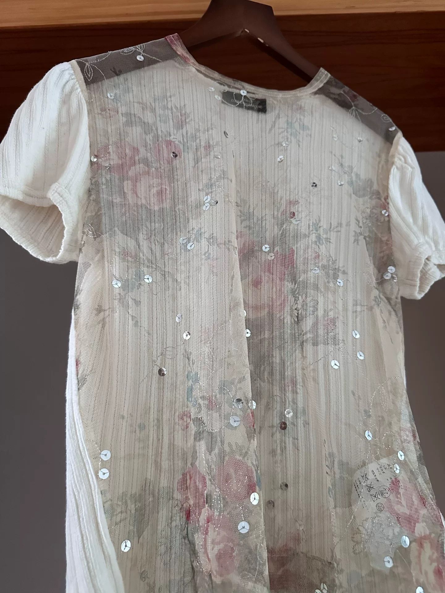 Comme des Garcons Comme des Garçons Tricot Sequin Floral Top Size M / US 6-8 / IT 42-44 - 4 Thumbnail