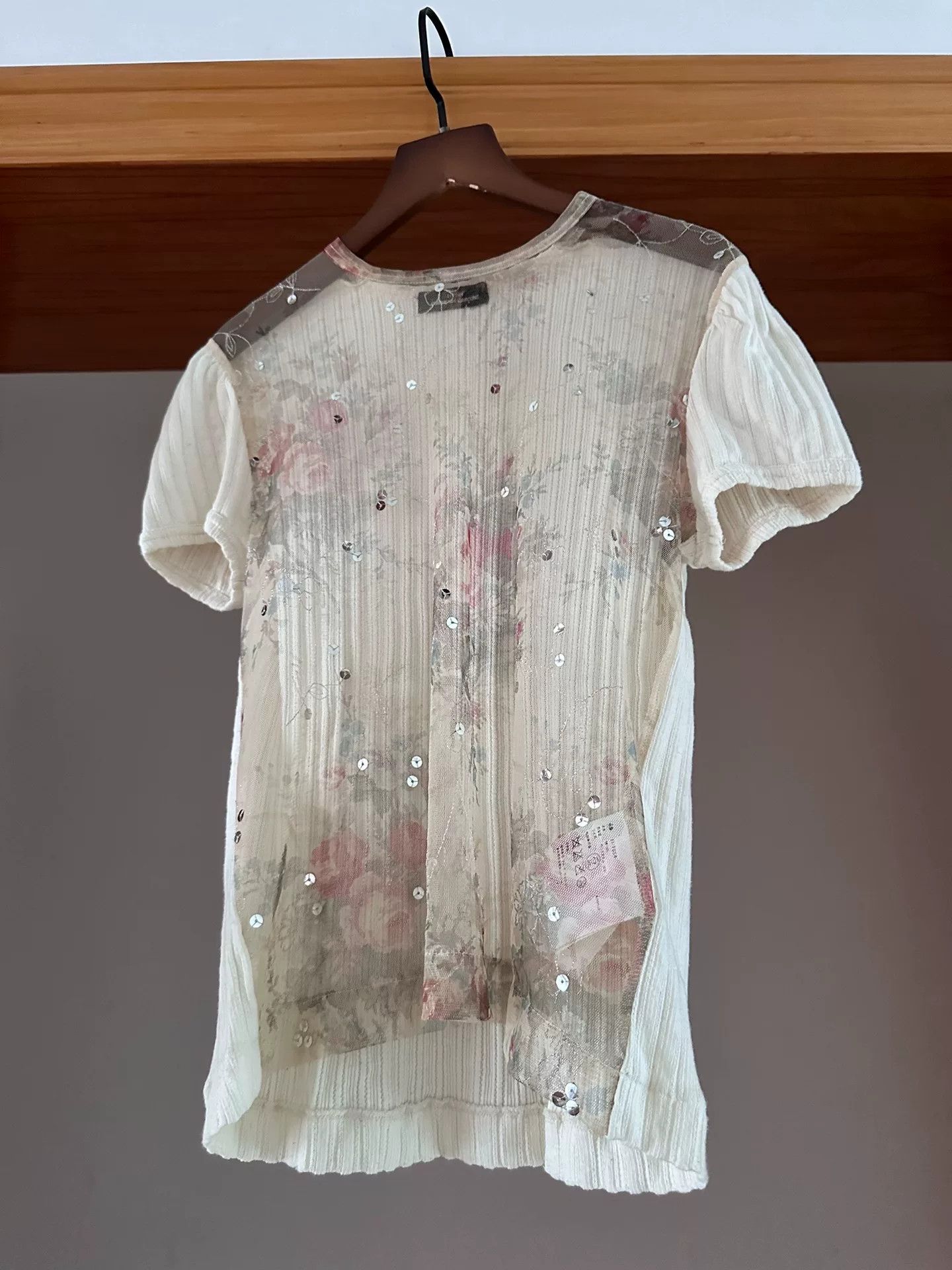Comme des Garcons Comme des Garçons Tricot Sequin Floral Top Size M / US 6-8 / IT 42-44 - 5 Thumbnail