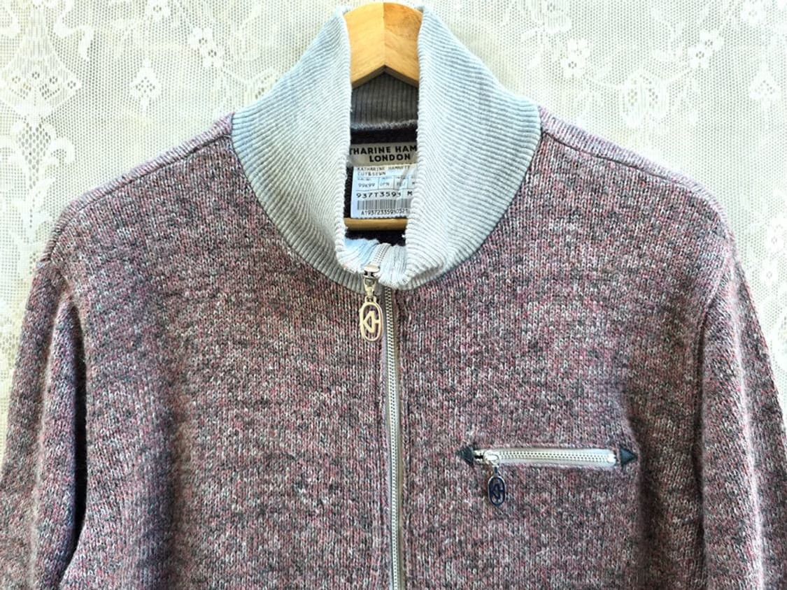 Katharine Hamnett London Katharine Hamnett Vintage Knit Jacket Size M / US 6-8 / IT 42-44 - 2 Thumbnail