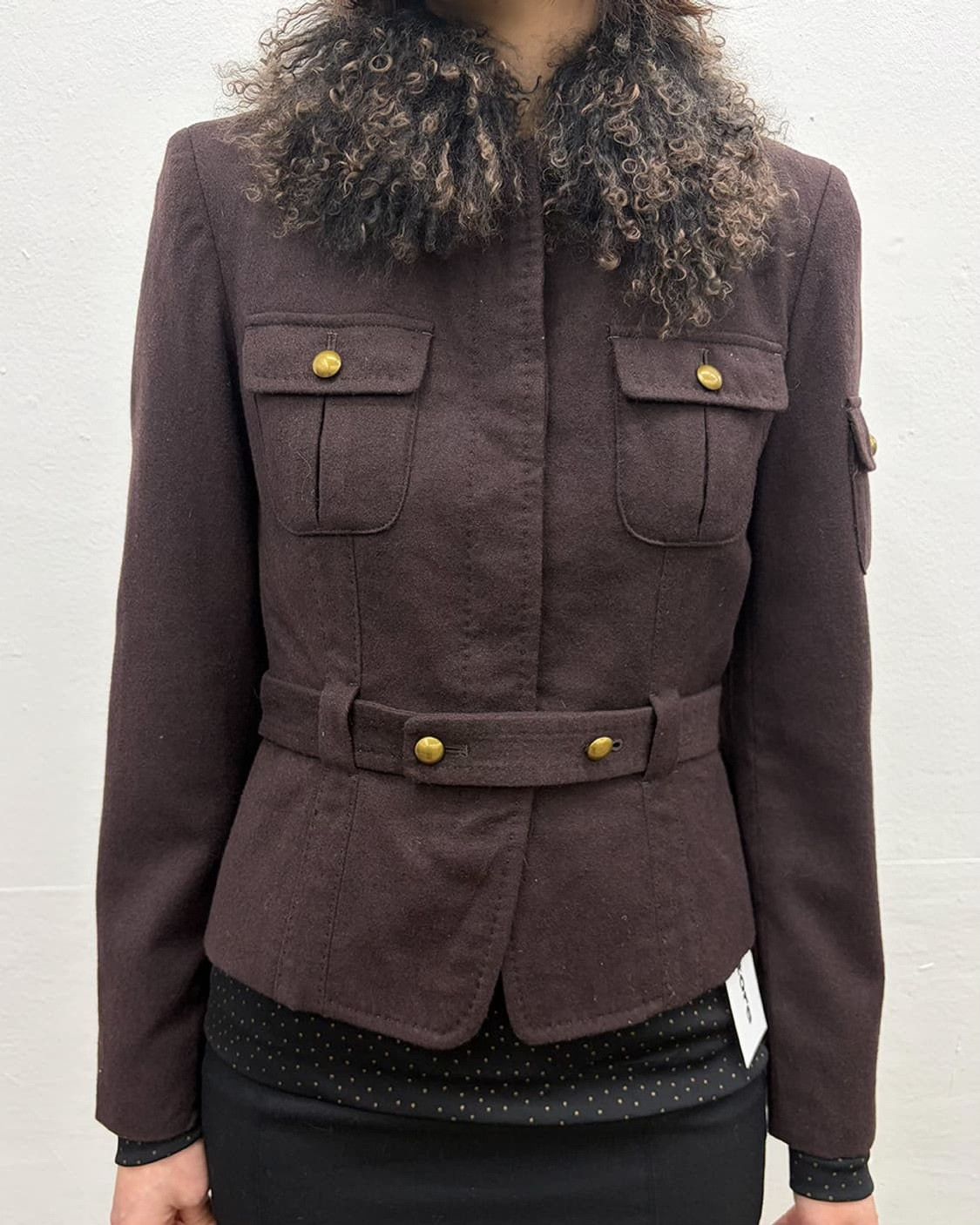 Vintage Vintage Military Fur Collar Jacket Size M / US 6-8 / IT 42-44 - 2 Thumbnail