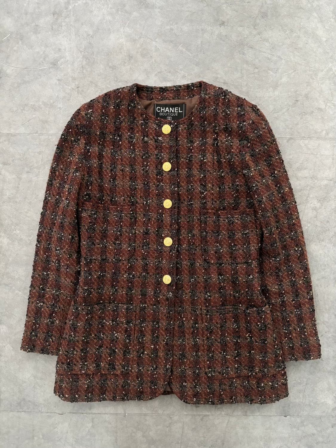 Chanel Chanel Vintage Tweed Jacket Size M / US 6-8 / IT 42-44 - 5 Thumbnail