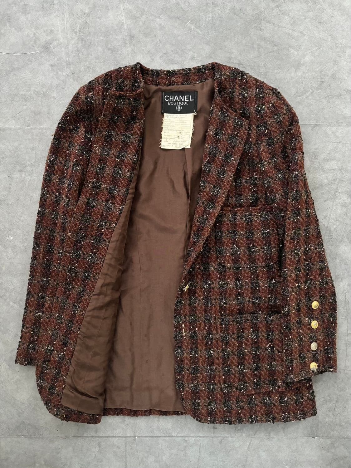 Chanel Chanel Vintage Tweed Jacket Size M / US 6-8 / IT 42-44 - 6 Thumbnail