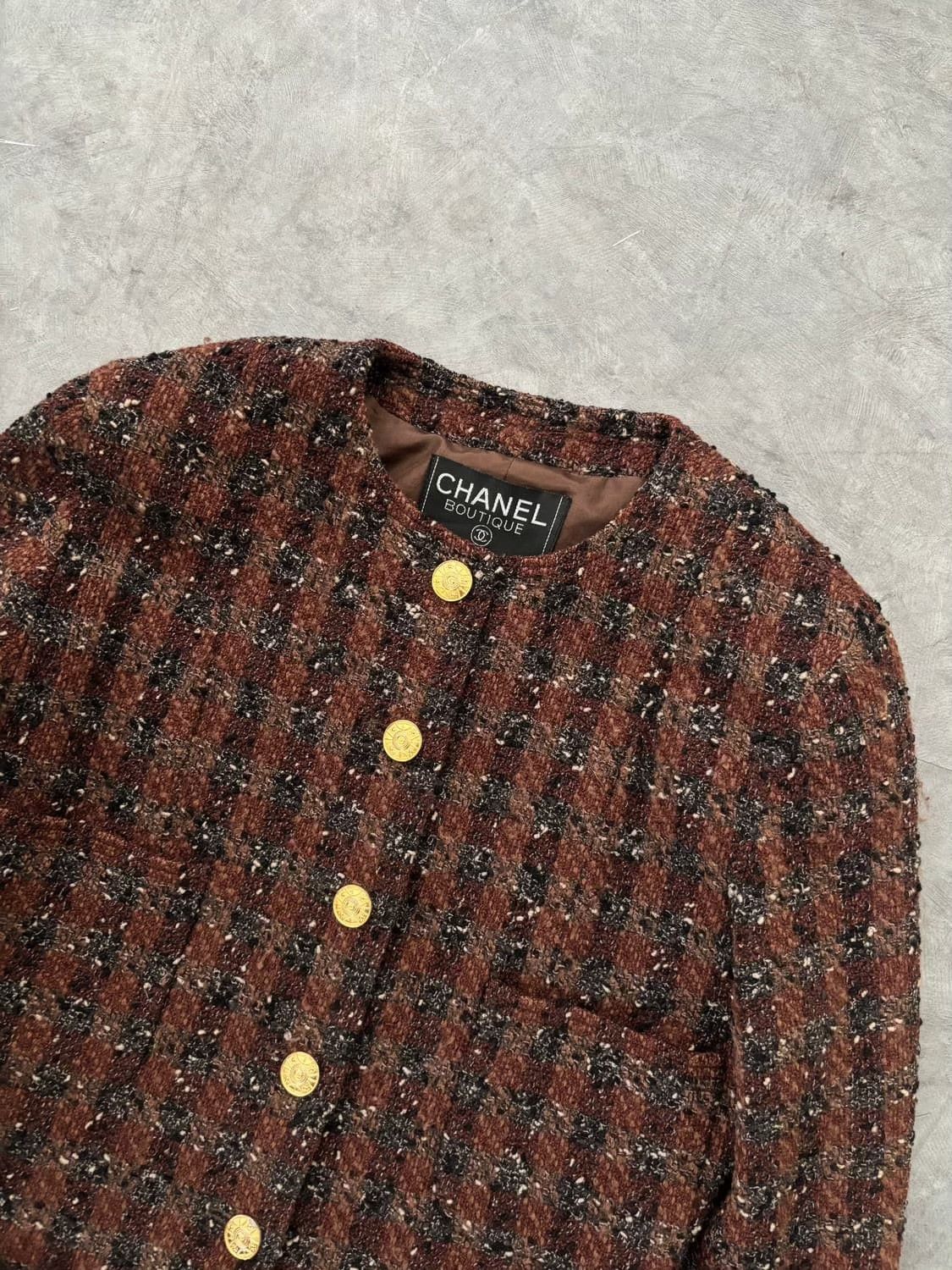 Chanel Chanel Vintage Tweed Jacket Size M / US 6-8 / IT 42-44 - 4 Thumbnail