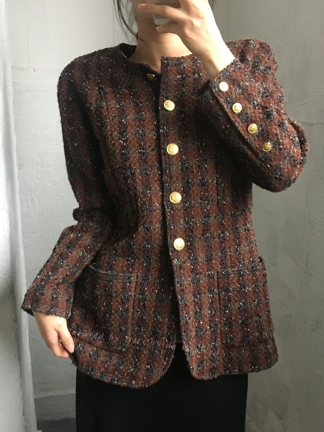 Chanel Chanel Vintage Tweed Jacket Size M / US 6-8 / IT 42-44 - 2 Thumbnail