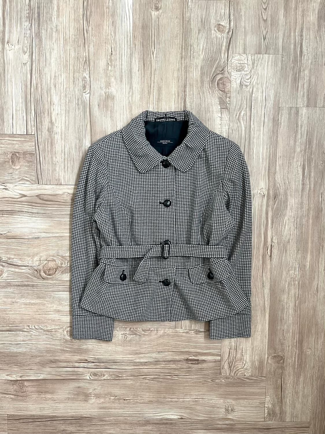 Max Mara Max Mara Wool Houndstooth Coat Size M / US 6-8 / IT 42-44 - 6 Thumbnail