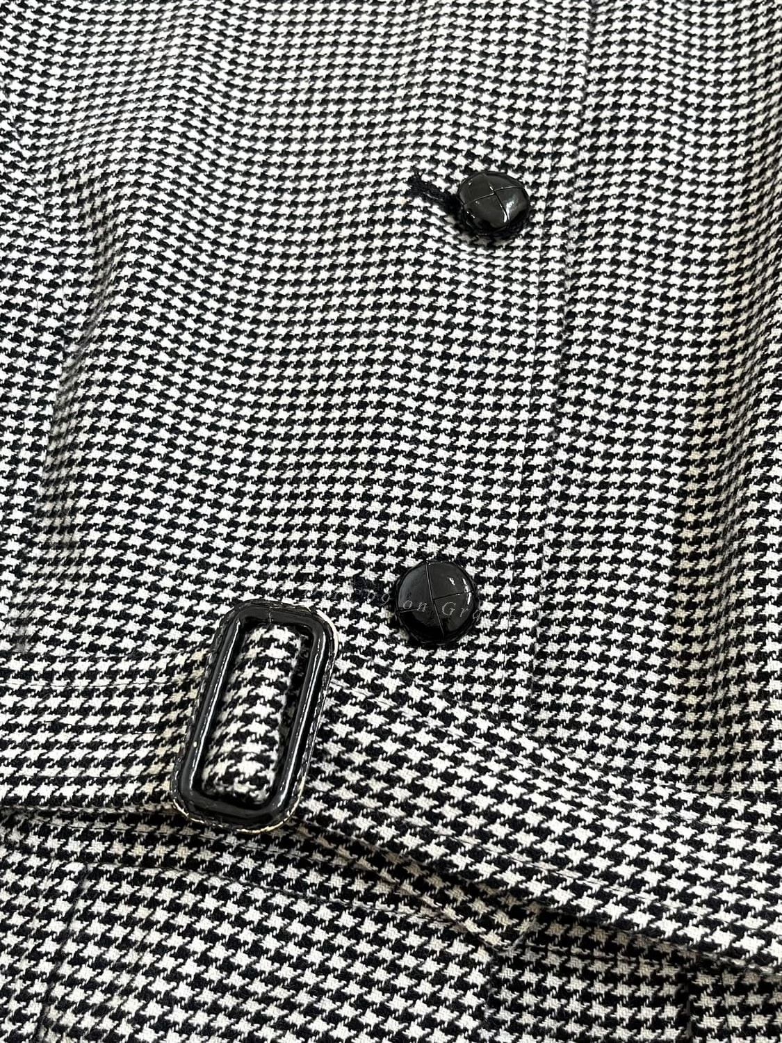Max Mara Max Mara Wool Houndstooth Coat Size M / US 6-8 / IT 42-44 - 4 Thumbnail