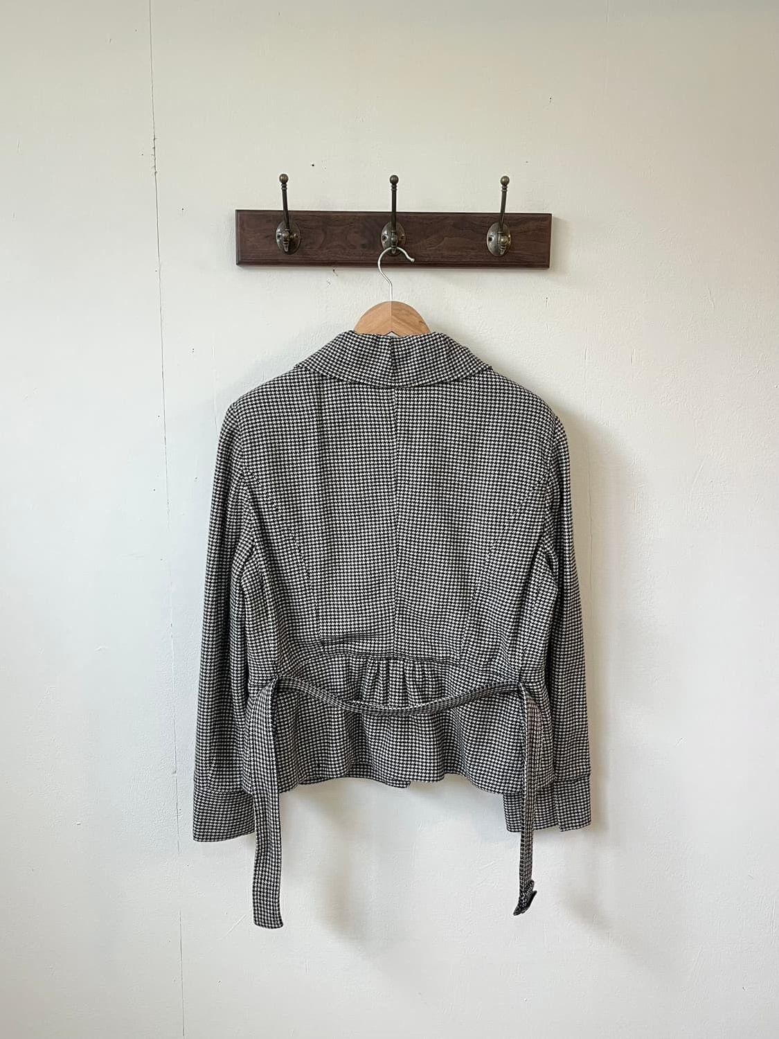 Max Mara Max Mara Wool Houndstooth Coat Size M / US 6-8 / IT 42-44 - 5 Thumbnail