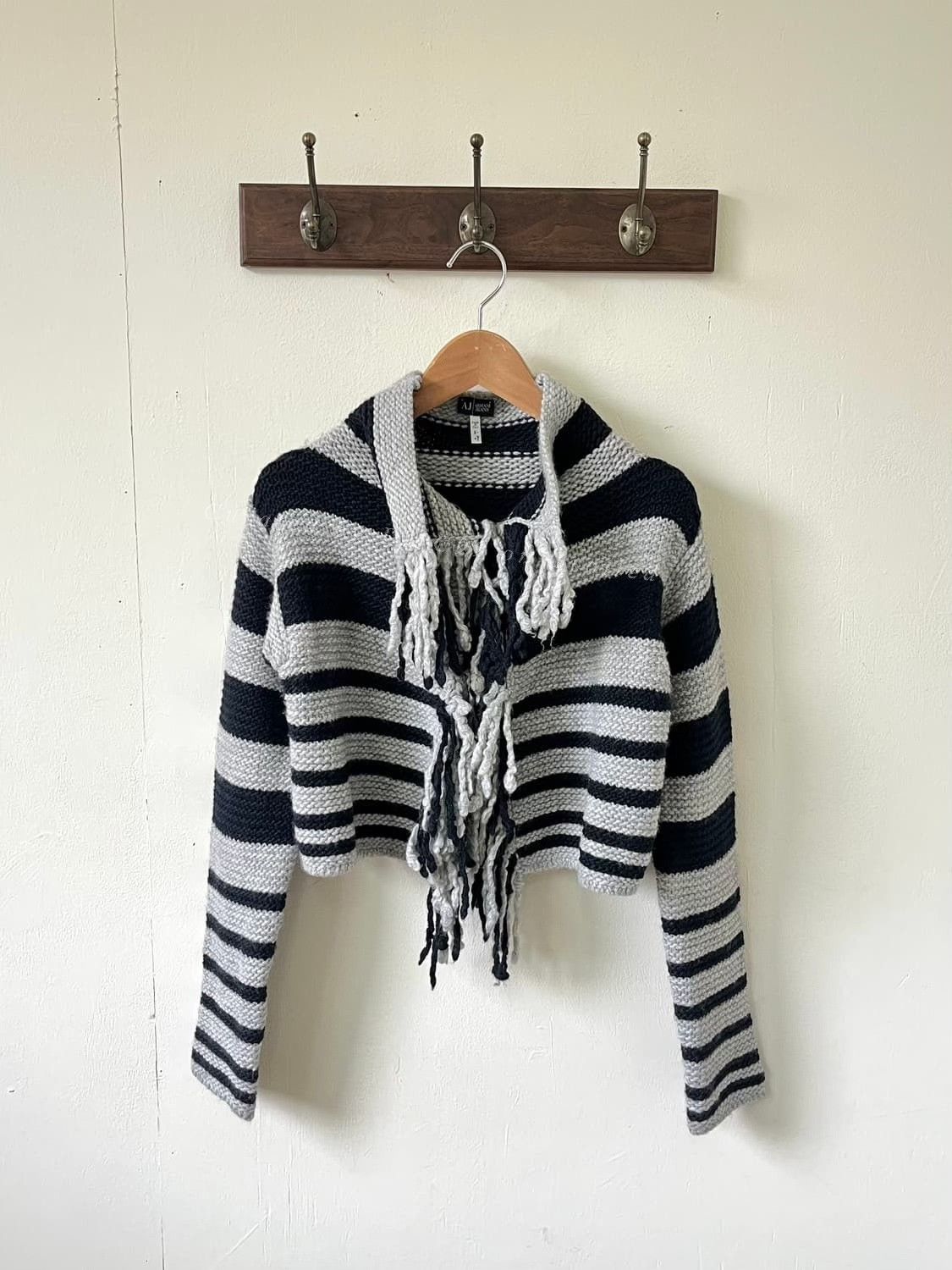 Armani Armani Vintage Striped Knit Sweater Size M / US 6-8 / IT 42-44 - 6 Thumbnail
