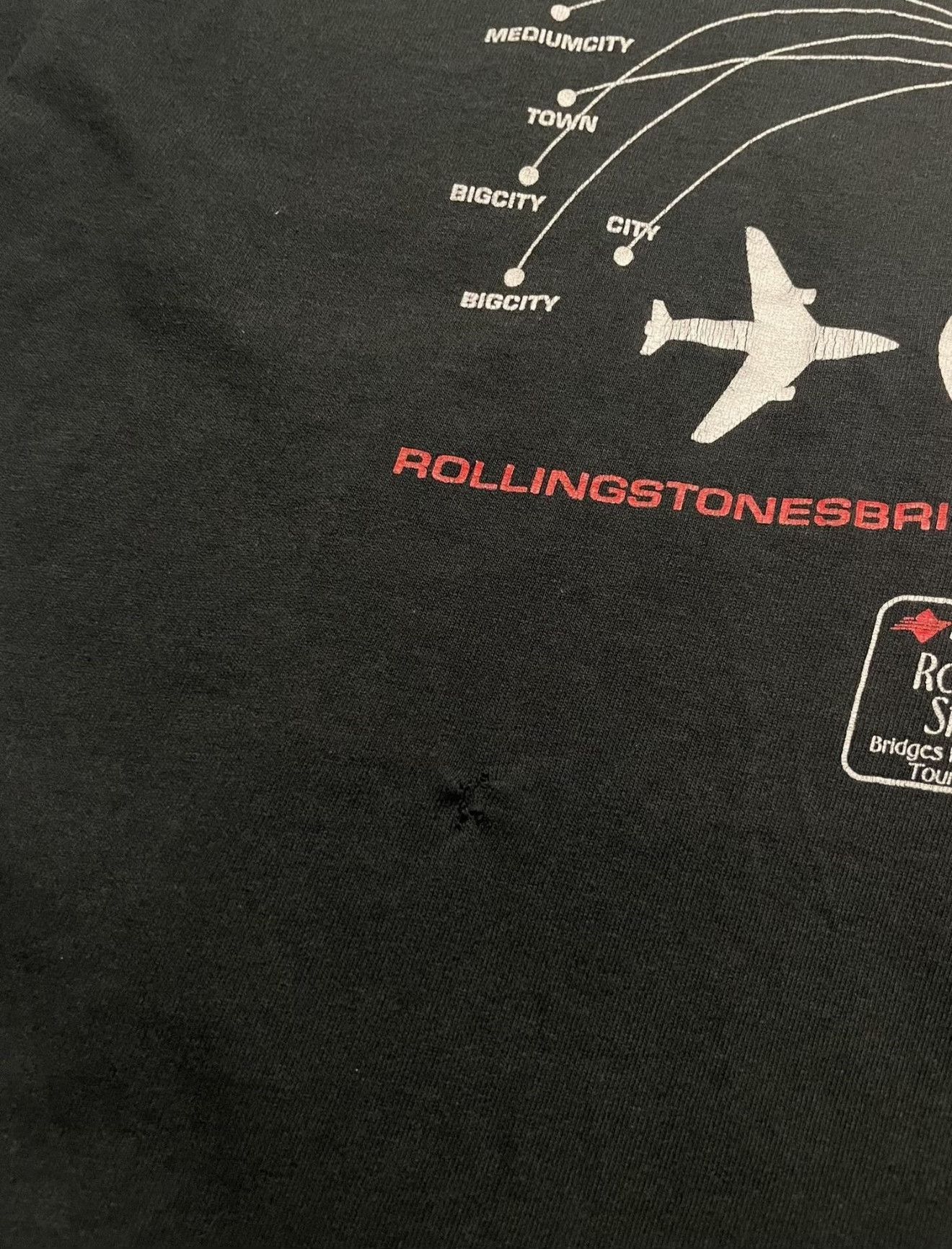 Vintage 1997 Rolling Stones Cropped Vintage Tour Tee Size M / US 6-8 / IT 42-44 - 6 Thumbnail