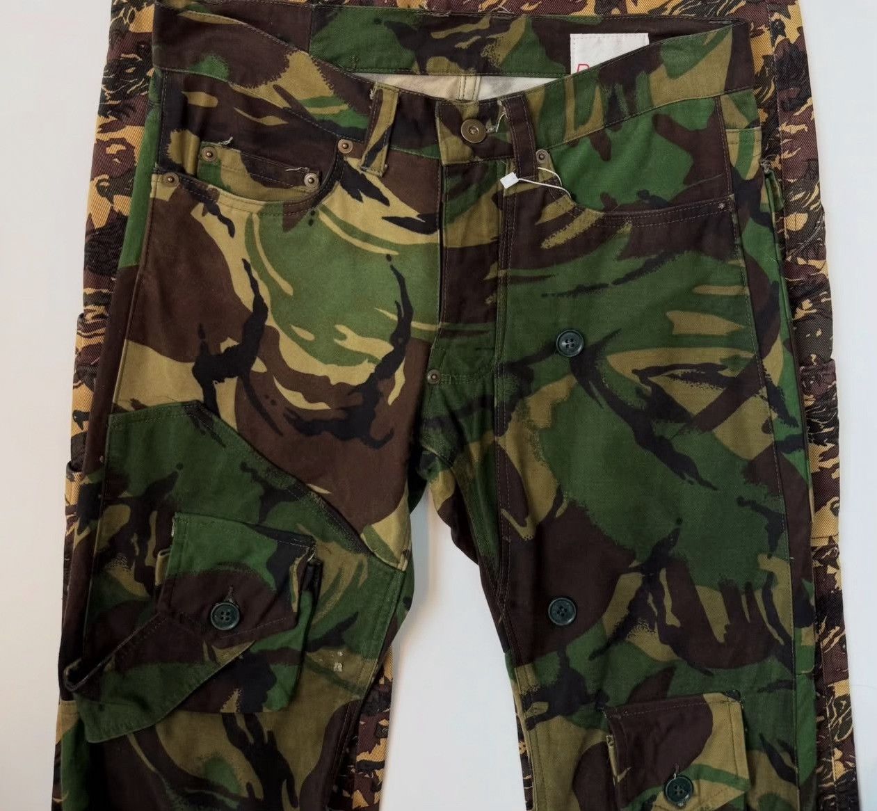 Vintage 20471120 Military Flared Cargo Pants Size US 30 / EU 46 - 4 Thumbnail