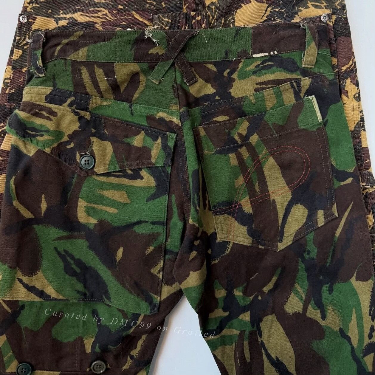 Vintage 20471120 Military Flared Cargo Pants Size US 30 / EU 46 - 2 Thumbnail