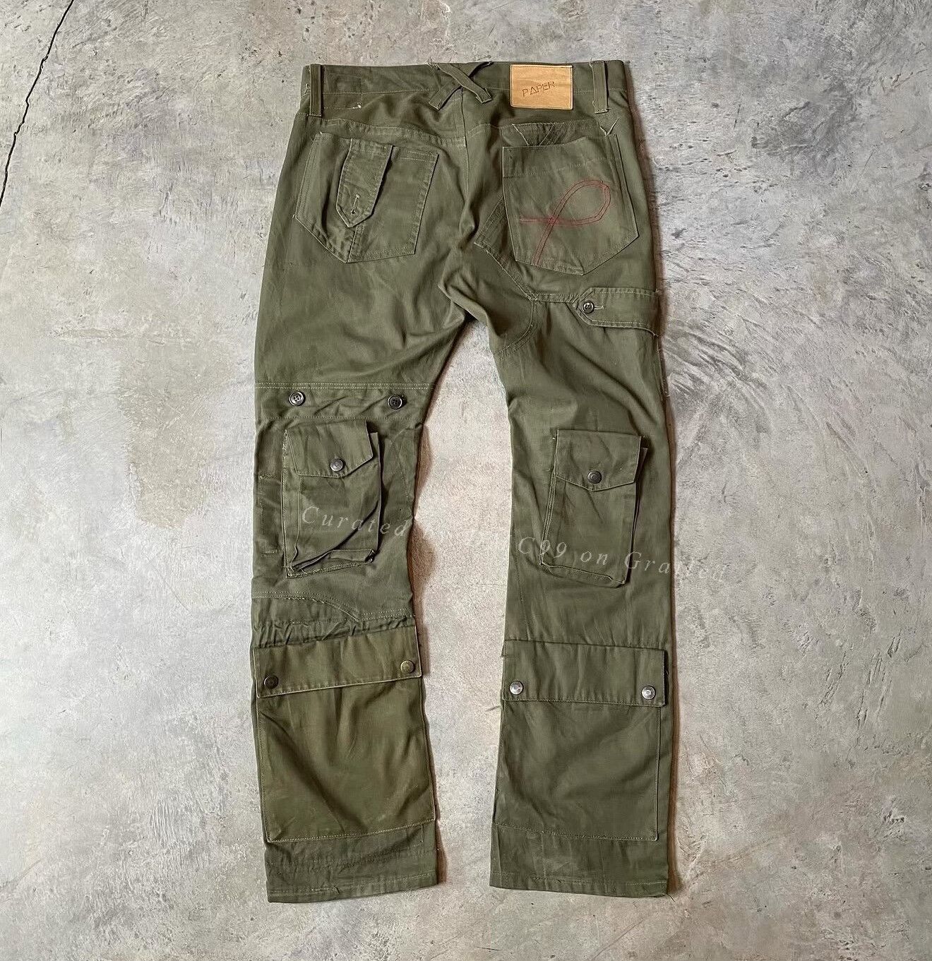 Vintage 1990s-2000s 20471120 Military Cargo Pants Size US 30 / EU 46 - 6 Thumbnail