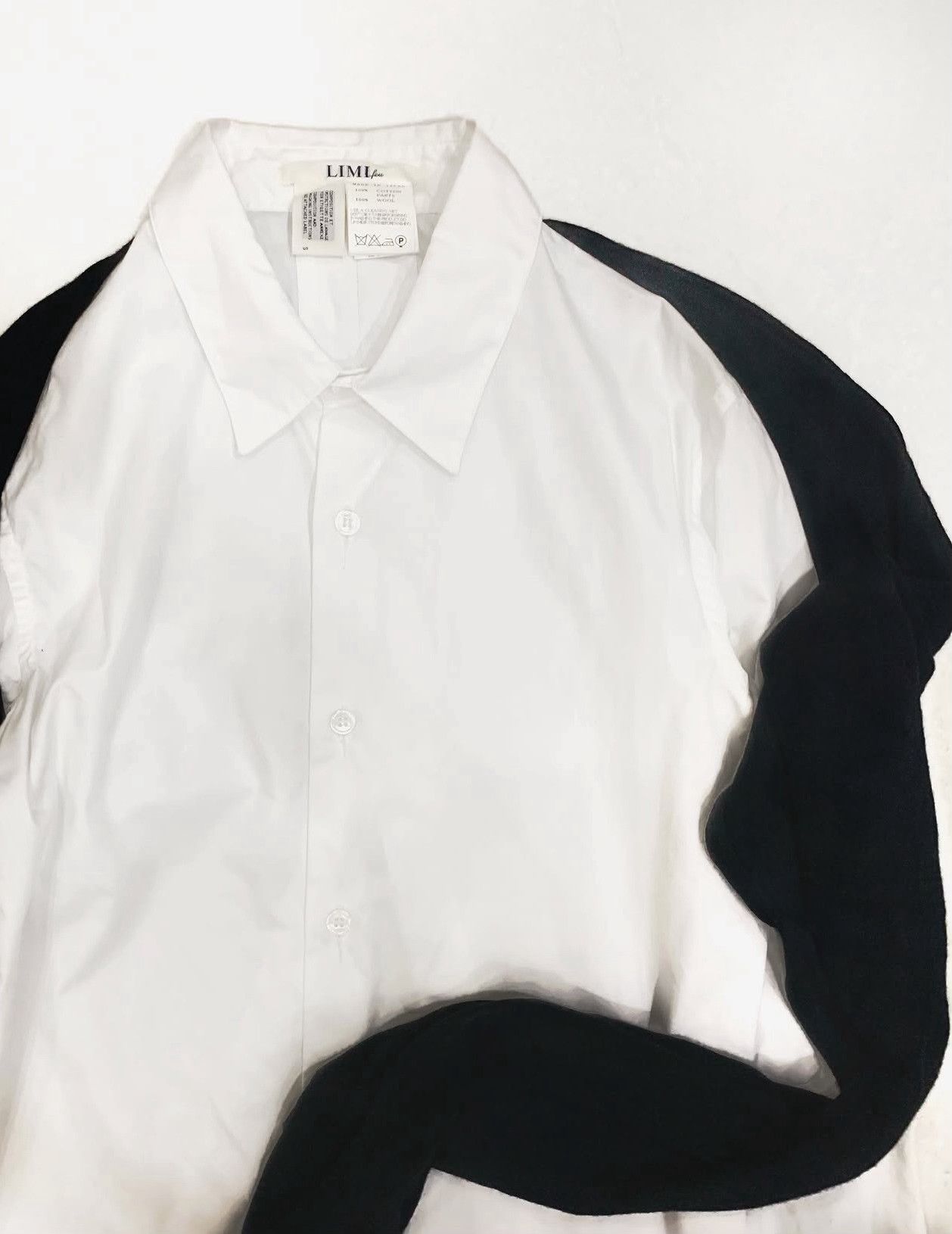 Vintage Limi Feu 2011 Asymmetric Draped Scarf Shirt Size M / US 6-8 / IT 42-44 - 5 Thumbnail