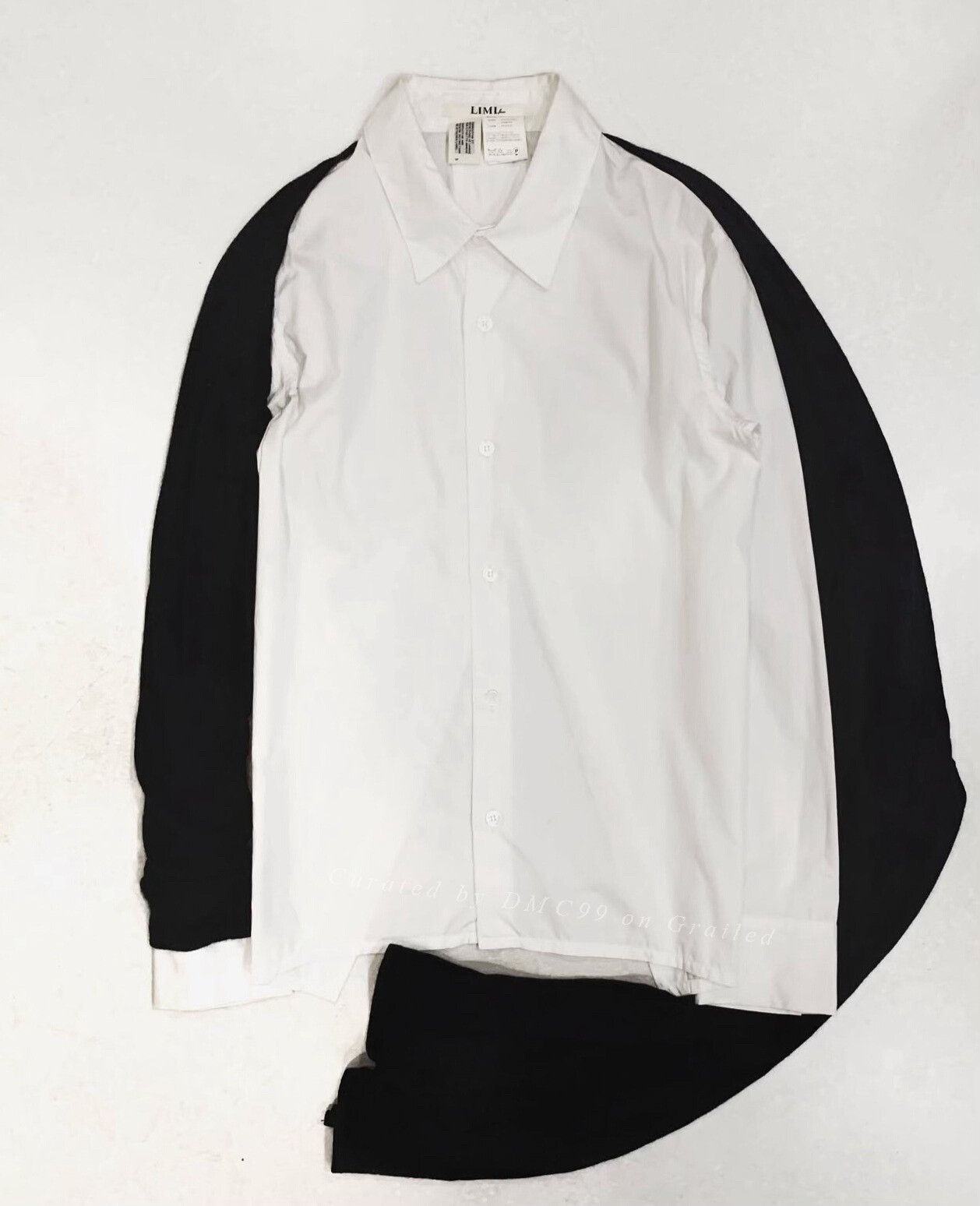 Vintage Limi Feu 2011 Asymmetric Draped Scarf Shirt Size M / US 6-8 / IT 42-44 - 3 Thumbnail