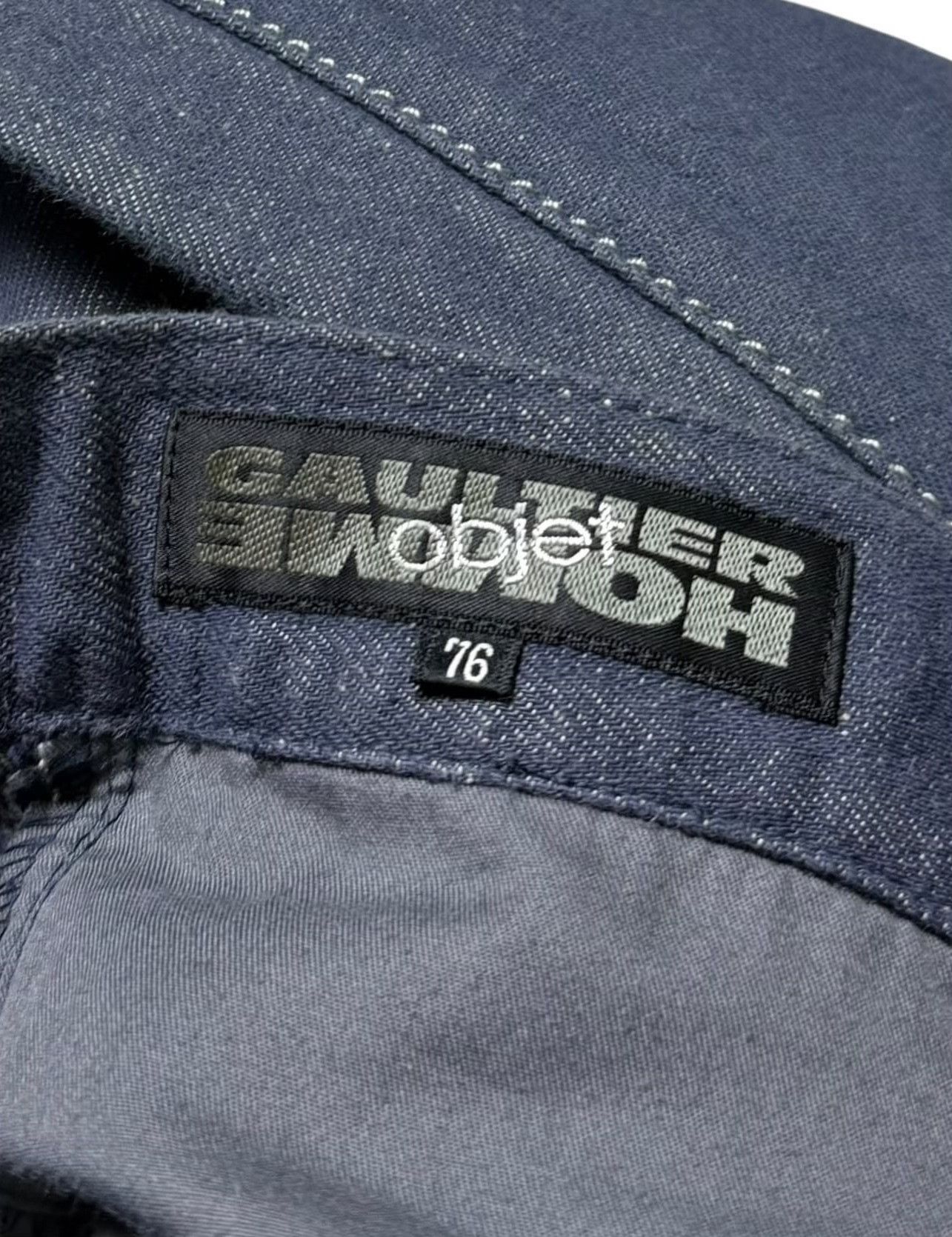Jean Paul Gaultier Vintage 1990s Jean Paul Gaultier Objet Homme Denim Pant Size US 30 / EU 46 - 2 Thumbnail