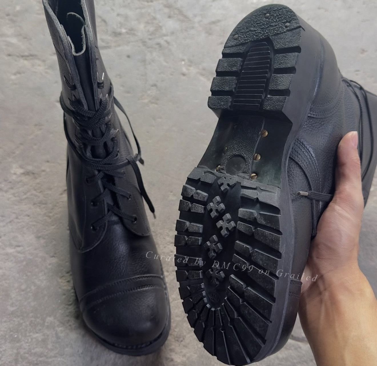 Vintage 1970's M58 Danish Army Jump Boot Size US 8 / EU 41 - 8 Thumbnail