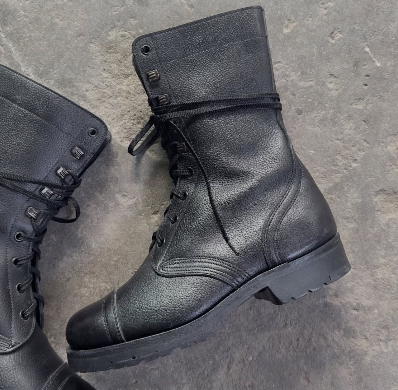 Vintage 1970's M58 Danish Army Jump Boot Size US 8 / EU 41 - 2 Thumbnail