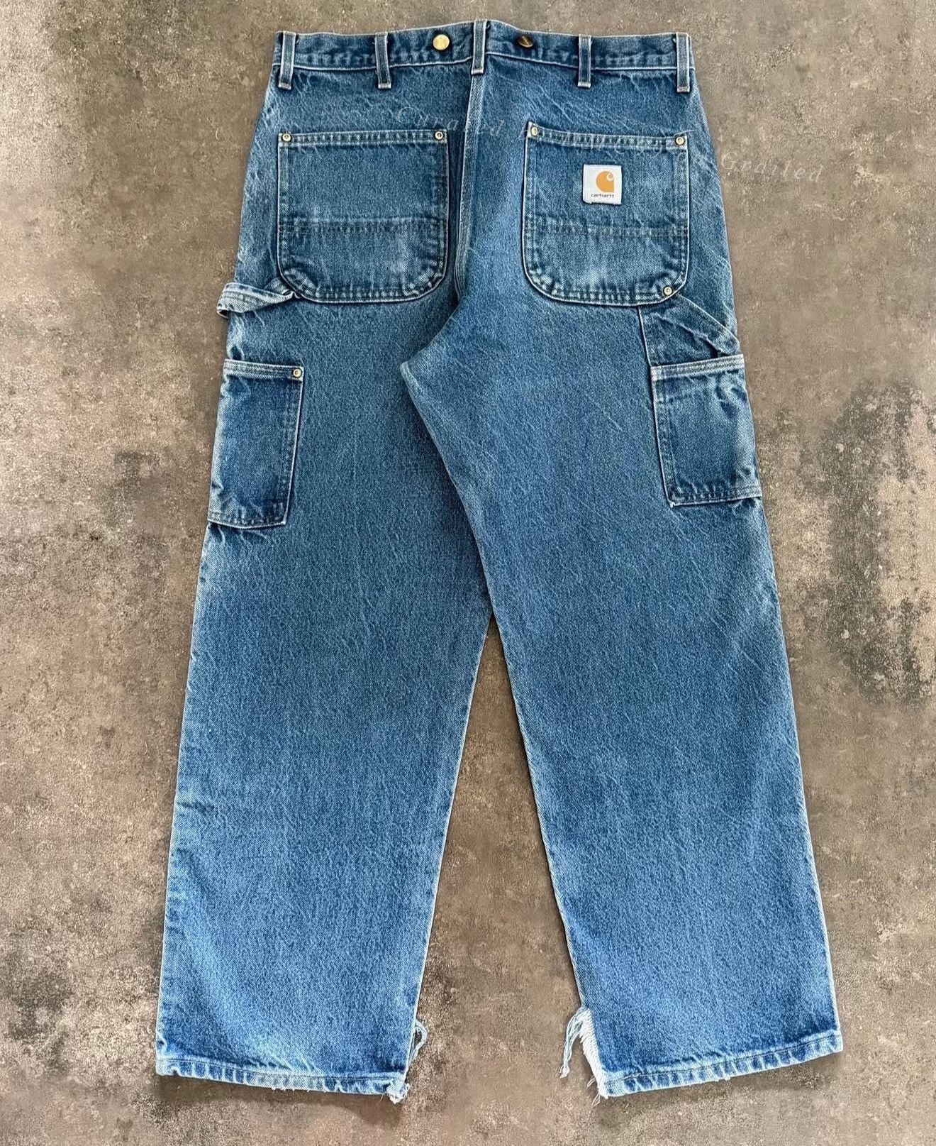 Carhartt Vintage Carhartt 90s Big Logo Double Knee Pants Size US 30 / EU 46 - 2 Thumbnail