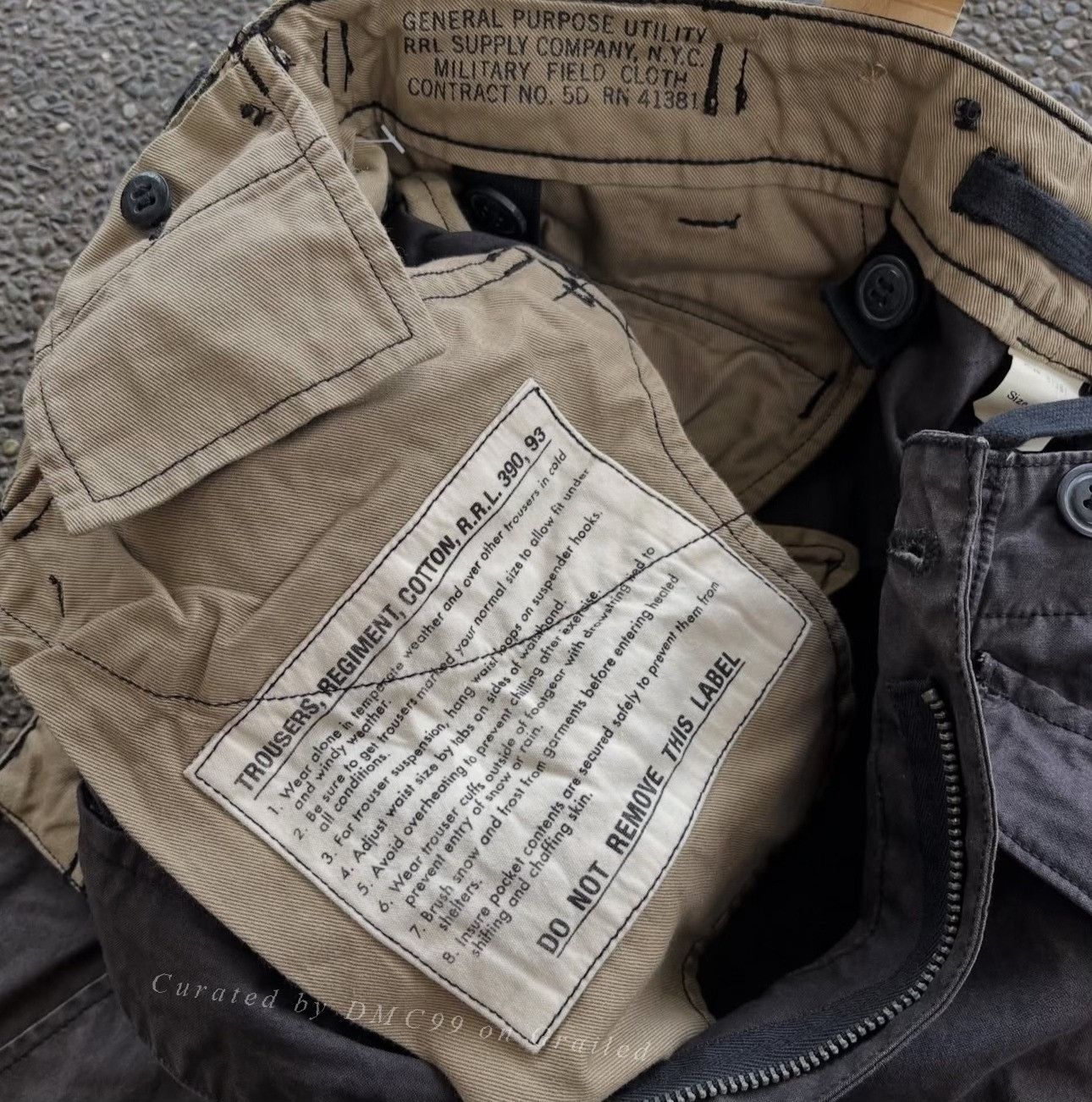 RRL Ralph Lauren Vintage Double RL Military Cargo Trousers Size US 30 / EU 46 - 8 Thumbnail