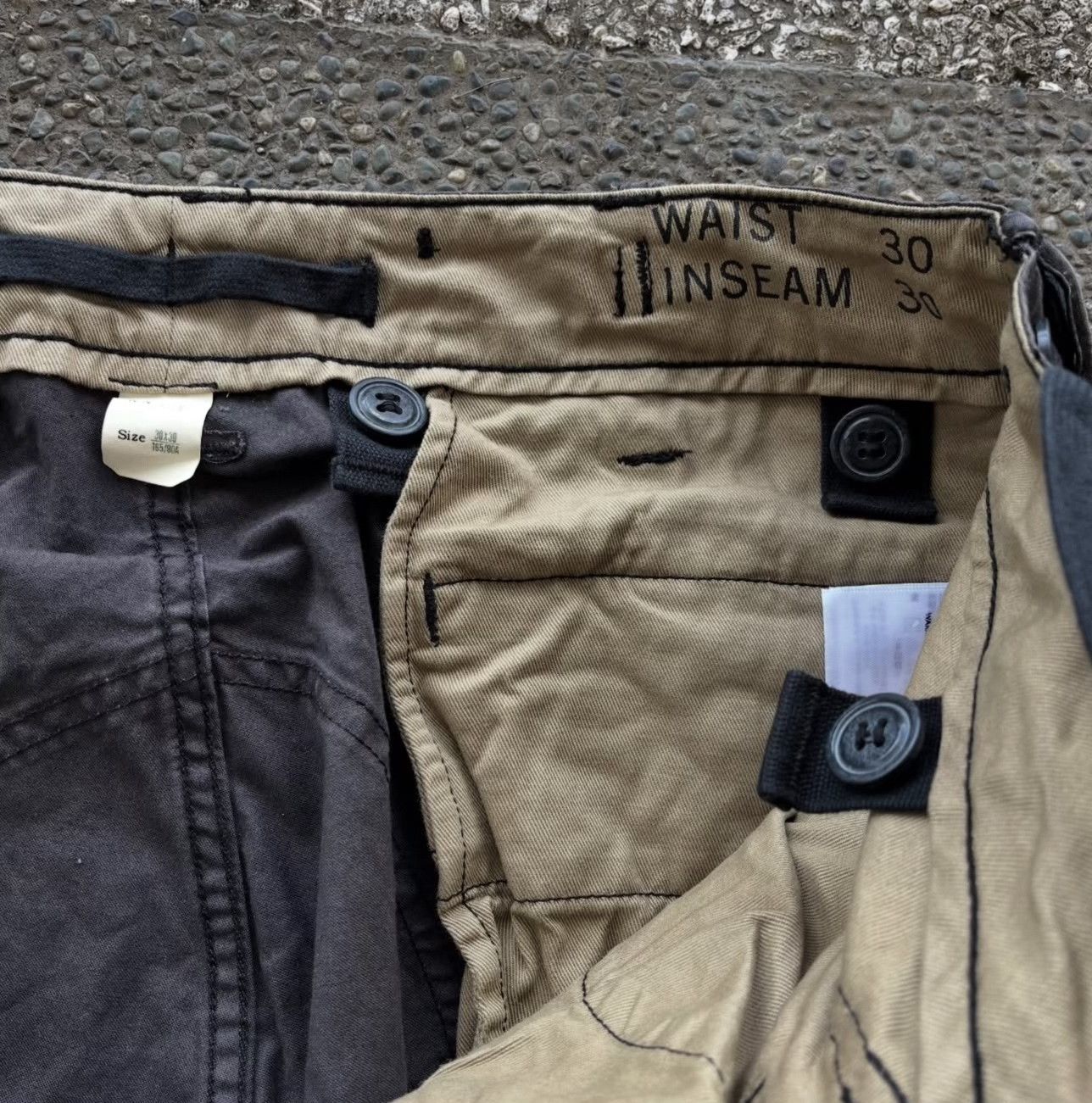 RRL Ralph Lauren Vintage Double RL Military Cargo Trousers Size US 30 / EU 46 - 7 Thumbnail