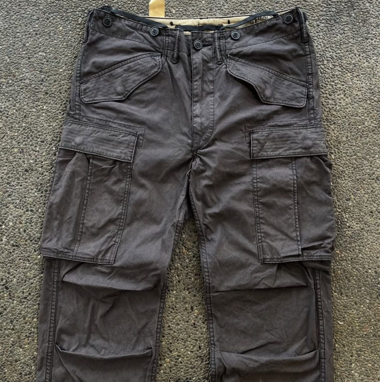 RRL Ralph Lauren Vintage Double RL Military Cargo Trousers Size US 30 / EU 46 - 3 Thumbnail