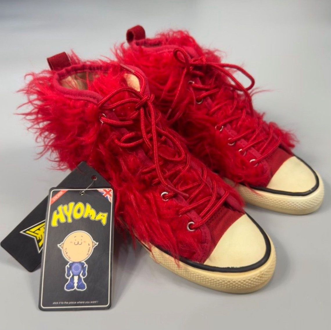 Vintage Archive 20471120 Faux-fur High-top Sneakers Size US 8 / EU 41 - 2 Thumbnail
