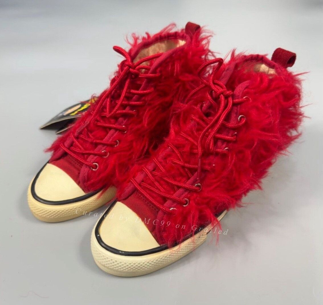 Vintage Archive 20471120 Faux-fur High-top Sneakers Size US 8 / EU 41 - 4 Thumbnail
