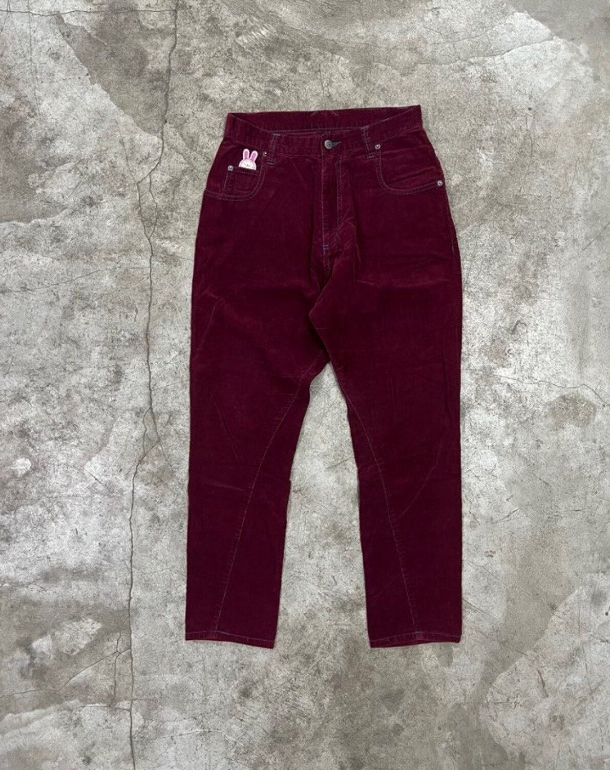 Vintage 1990s 20471120 x Hyoma Blue Line Corduroy Pants Size US 30 / EU 46 - 2 Thumbnail