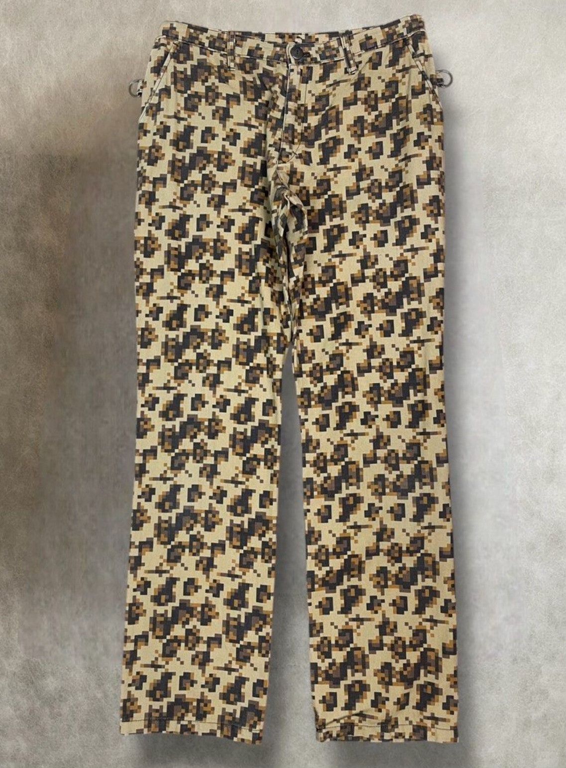 Vintage Beauty:Beast AW1998 Pixelated Leopard Pants Size US 30 / EU 46 - 4 Thumbnail