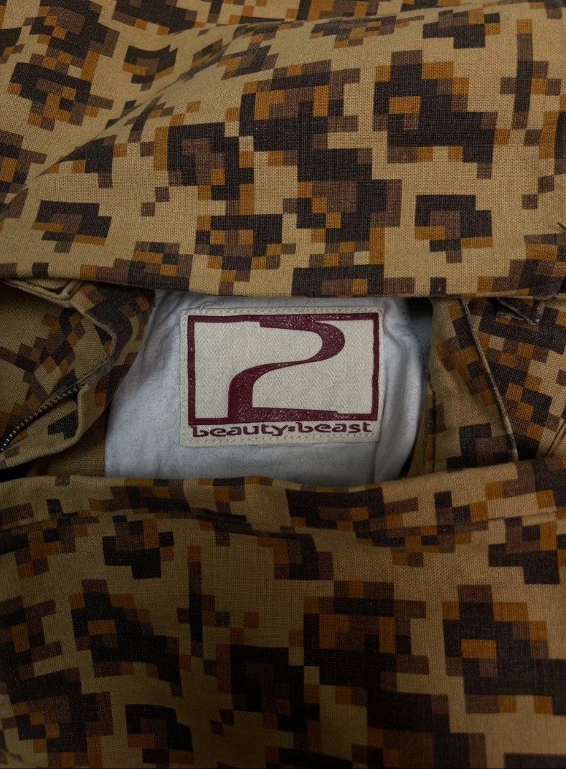 Vintage Beauty:Beast AW1998 Pixelated Leopard Pants Size US 30 / EU 46 - 9 Thumbnail