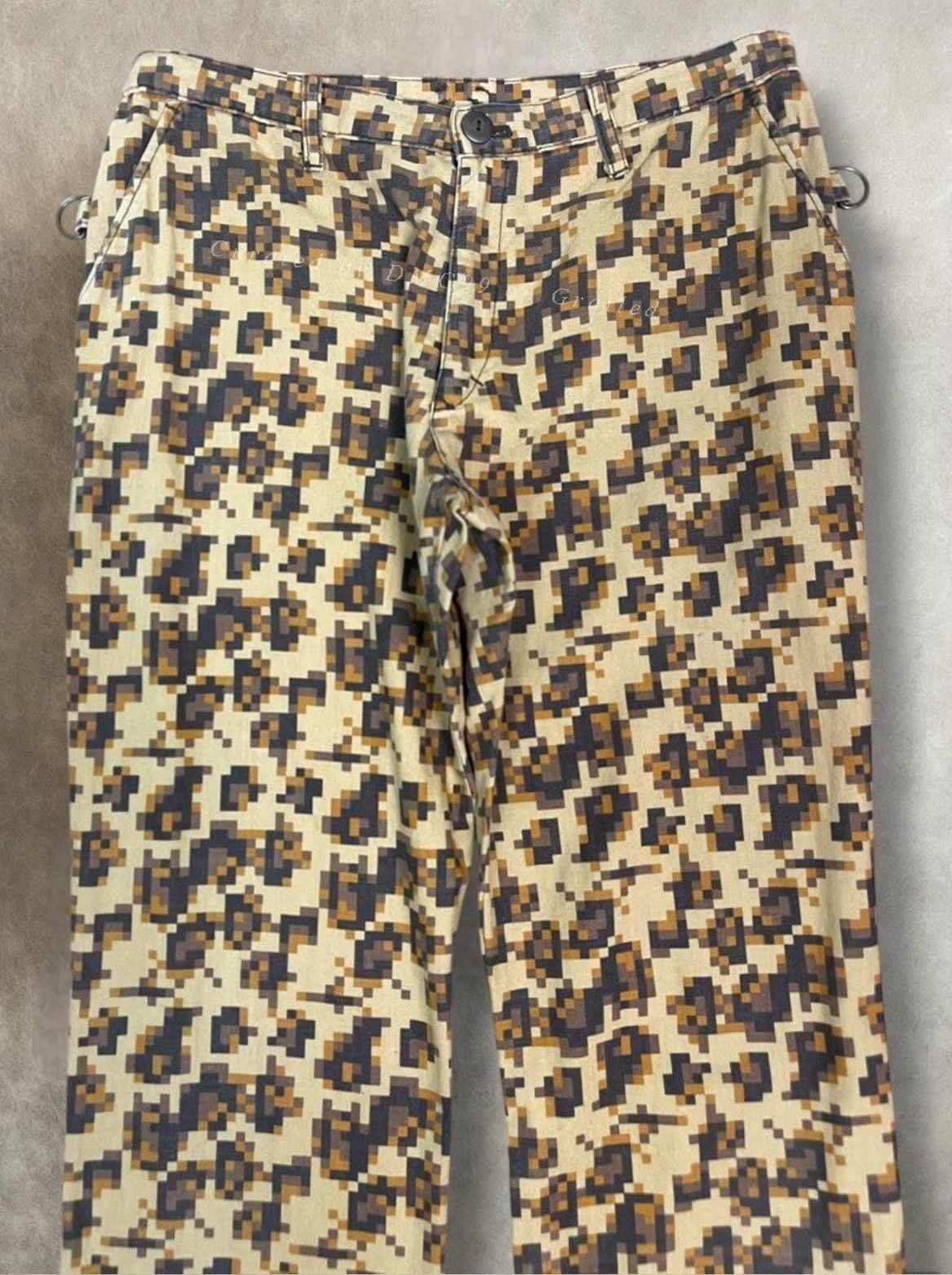 Vintage Beauty:Beast AW1998 Pixelated Leopard Pants Size US 30 / EU 46 - 5 Thumbnail