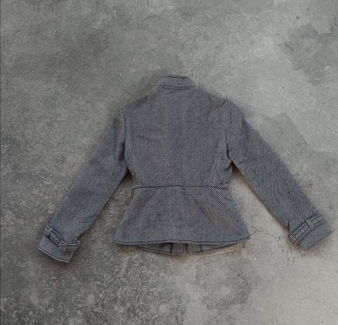 Miu Miu 1990s Miumiu Belted Wool Grey Jacket Size M / US 6-8 / IT 42-44 - 3 Thumbnail