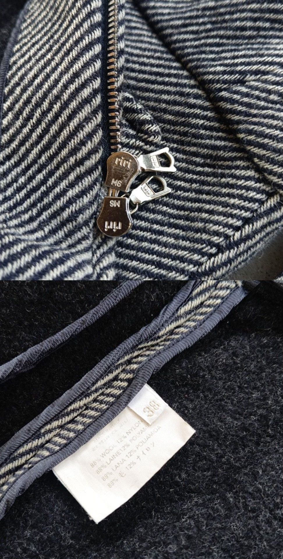 Miu Miu 1990s Miumiu Belted Wool Grey Jacket Size M / US 6-8 / IT 42-44 - 8 Thumbnail