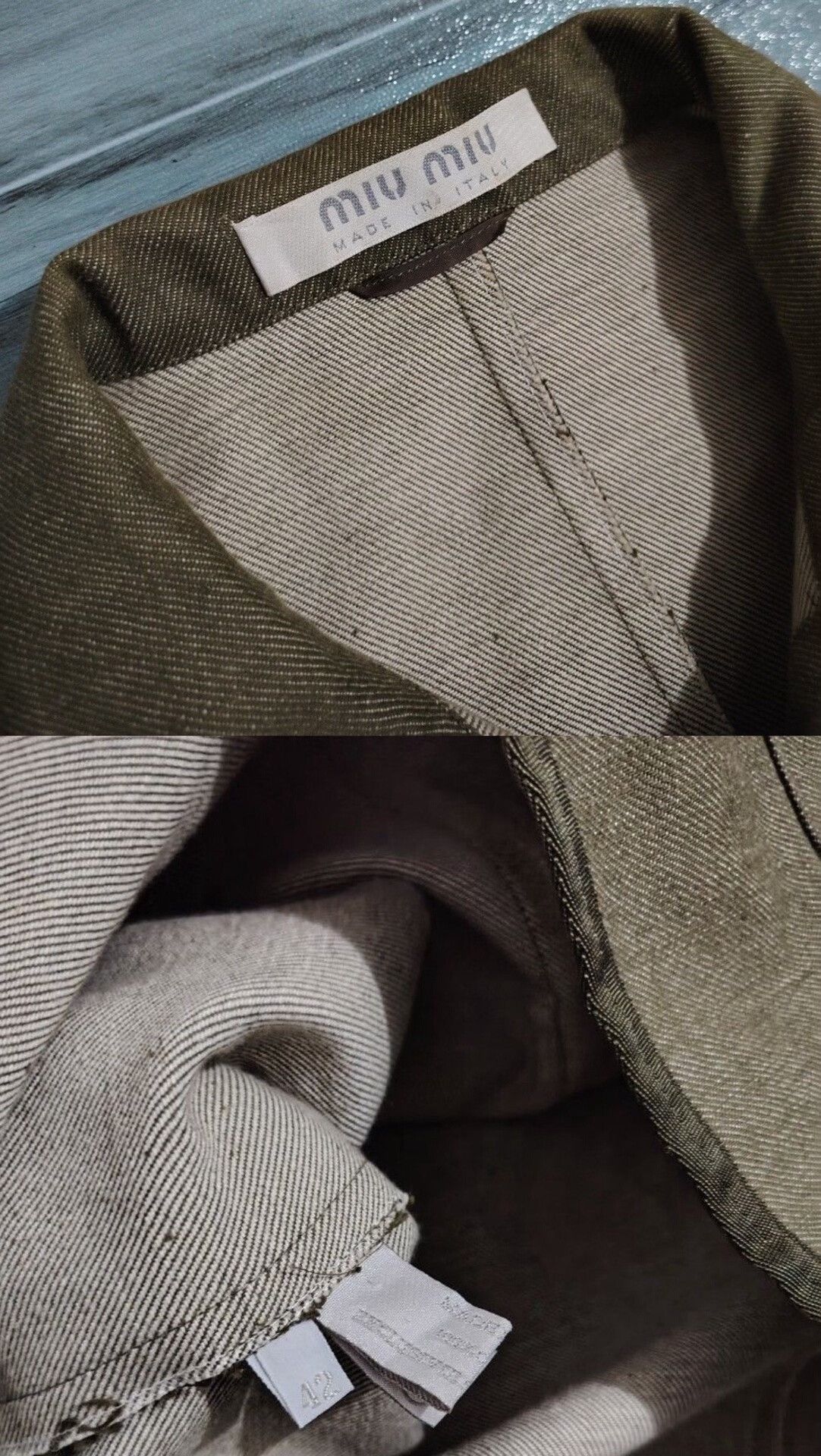 Miu Miu 1990s Miumiu Brown Utility Jacket Size M / US 6-8 / IT 42-44 - 6 Thumbnail