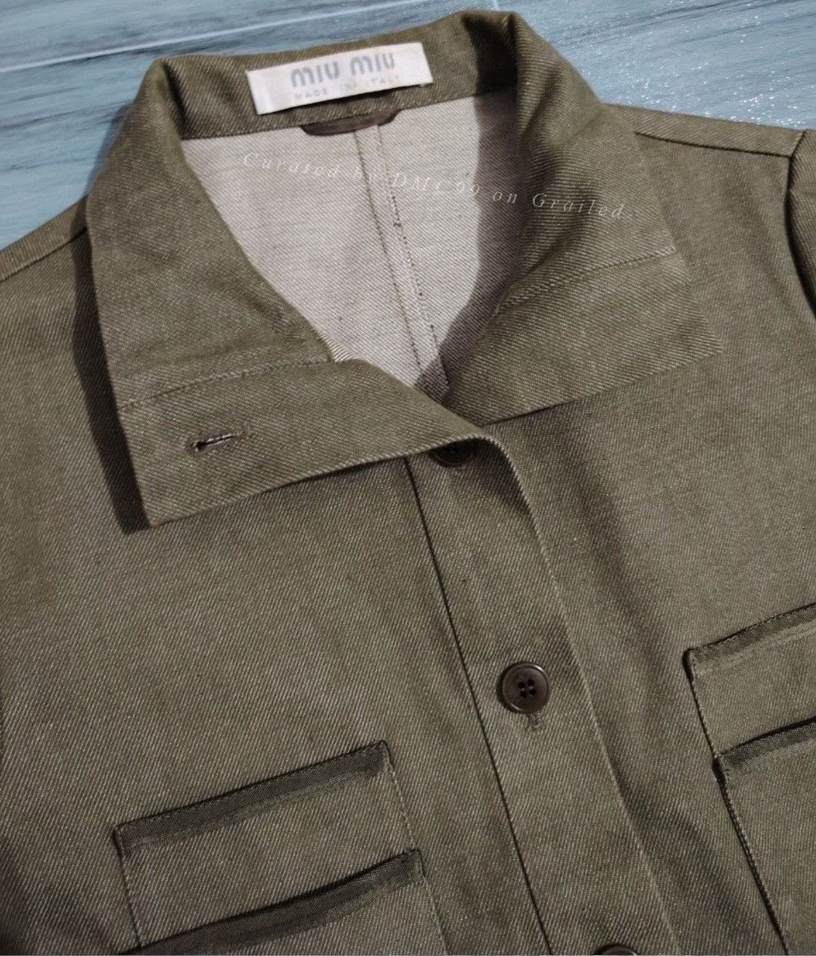 Miu Miu 1990s Miumiu Brown Utility Jacket Size M / US 6-8 / IT 42-44 - 5 Thumbnail