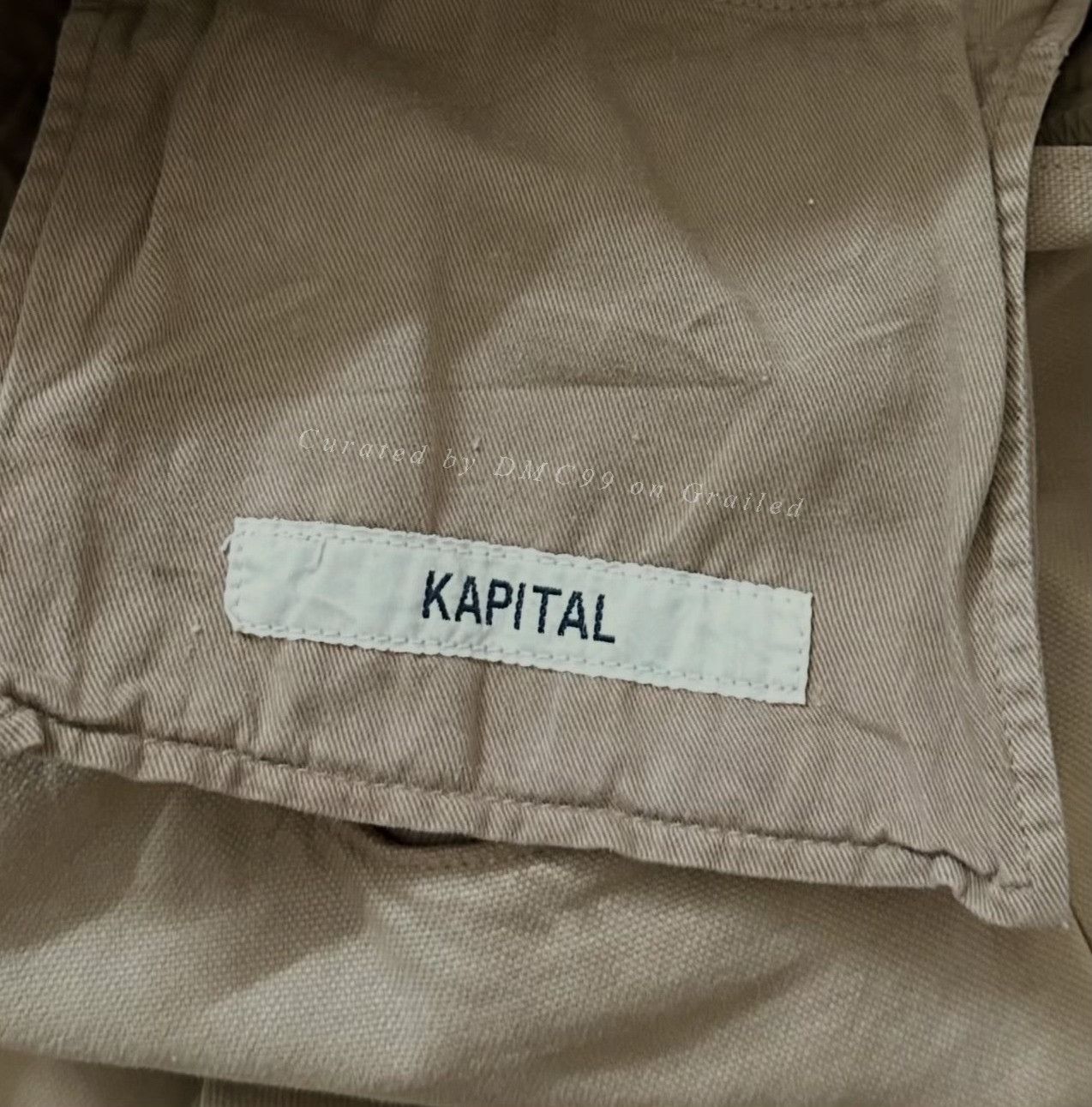 Kapital Vintage Kapital Beige Canvas Flare Pants Size US 30 / EU 46 - 7 Thumbnail
