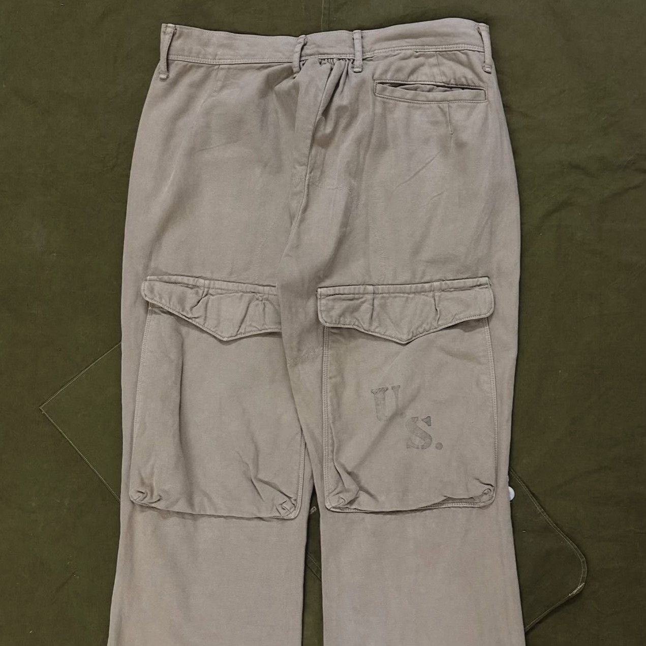 Kapital Vintage Kapital Beige Canvas Flare Pants Size US 30 / EU 46 - 3 Thumbnail