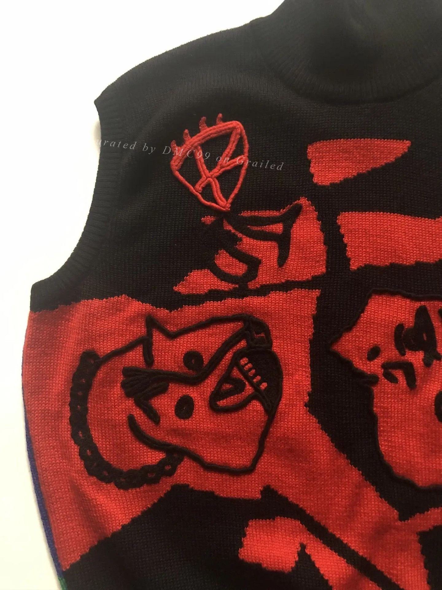 Versace Vintage 1980s-1990s Versace Knit Vest Size M / US 6-8 / IT 42-44 - 8 Thumbnail