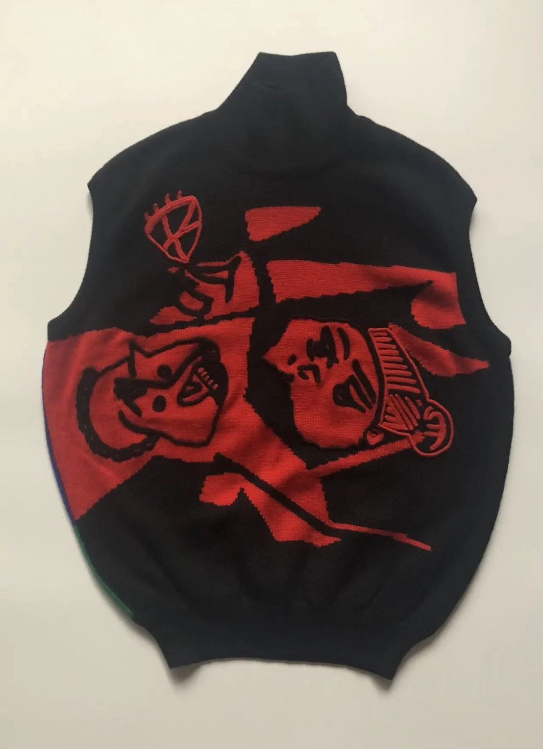 Versace Vintage 1980s-1990s Versace Knit Vest Size M / US 6-8 / IT 42-44 - 2 Thumbnail