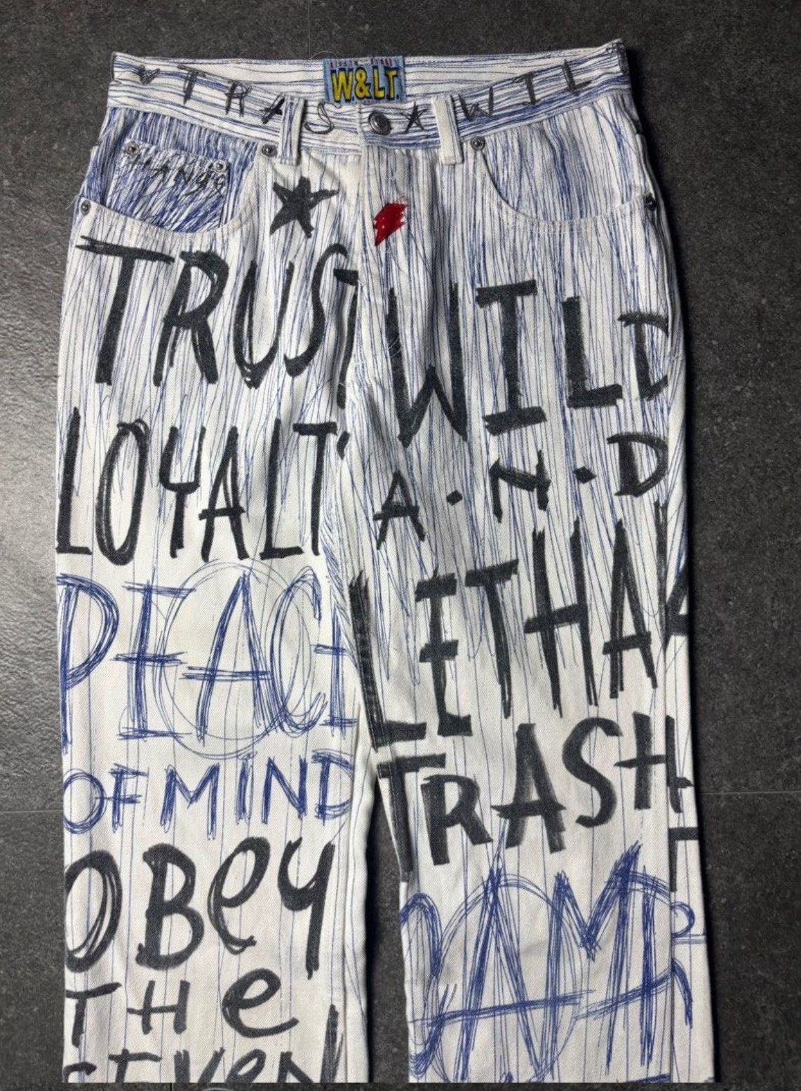 Vintage Vintage W&LT SS1998 Pen Denim Size US 30 / EU 46 - 2 Thumbnail