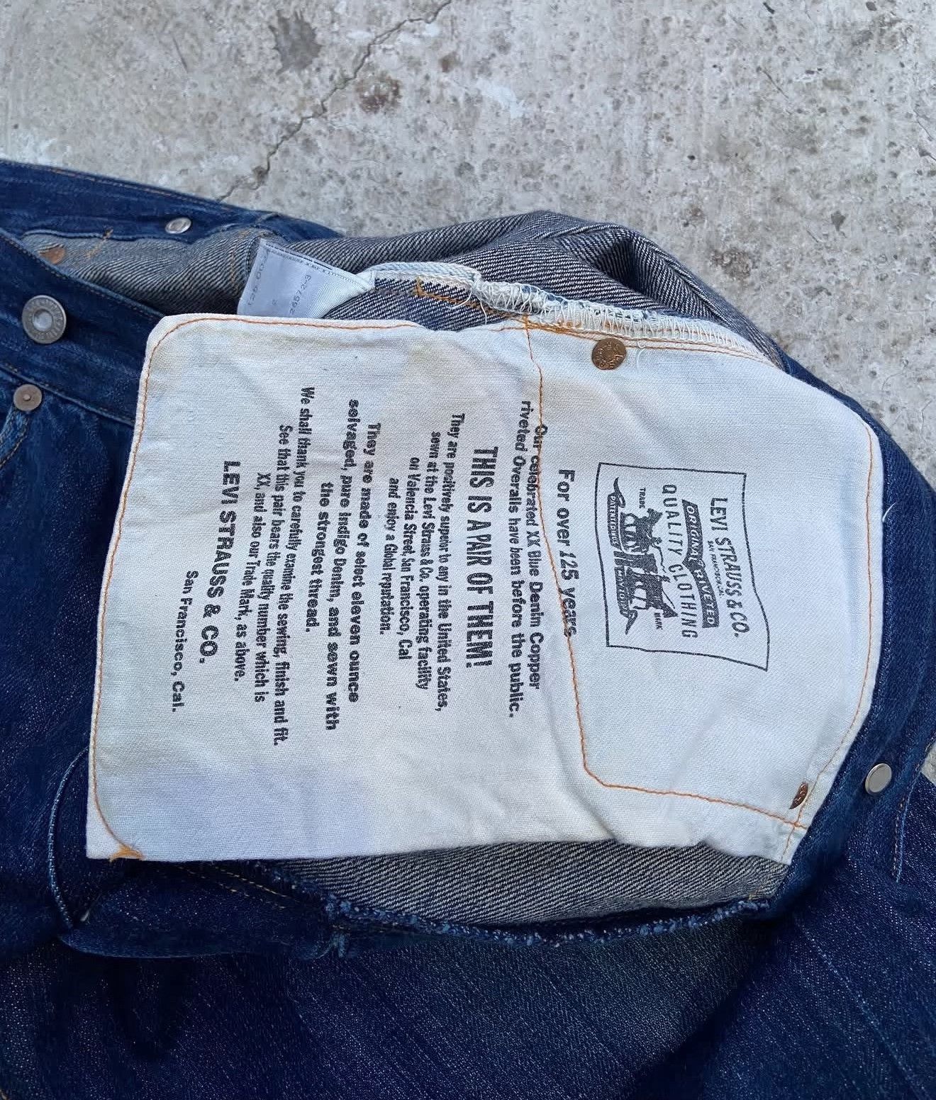 Levi's 90's Levi's Vintage 1890 Repro Denim Pants Size US 30 / EU 46 - 7 Thumbnail
