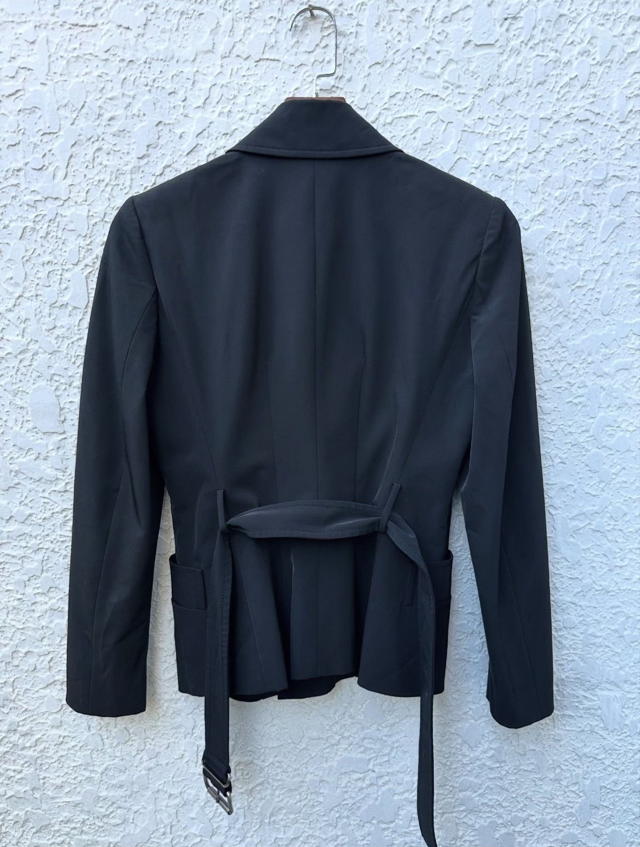 Prada Vintage Prada 2000s Belted Blazer Size M / US 6-8 / IT 42-44 - 5 Thumbnail