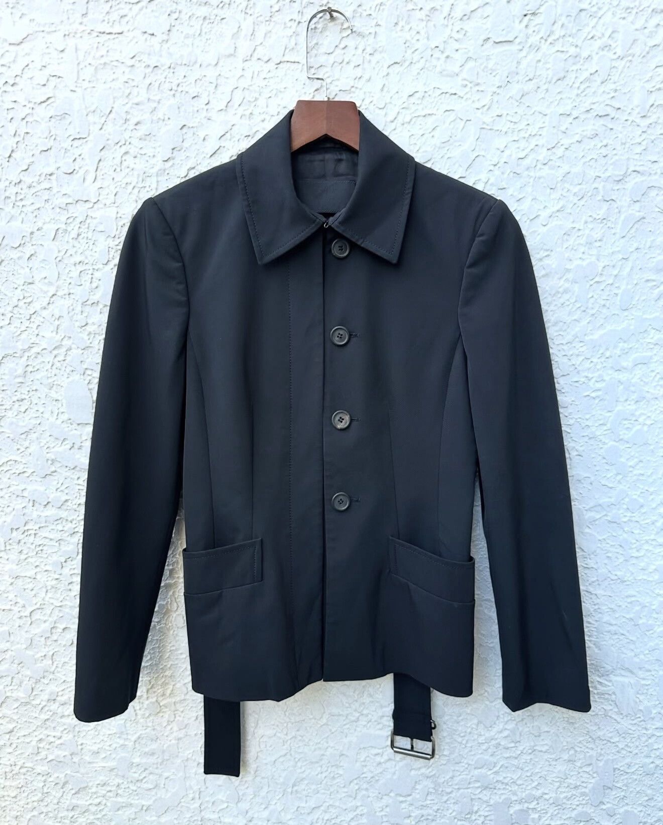 Prada Vintage Prada 2000s Belted Blazer Size M / US 6-8 / IT 42-44 - 2 Thumbnail