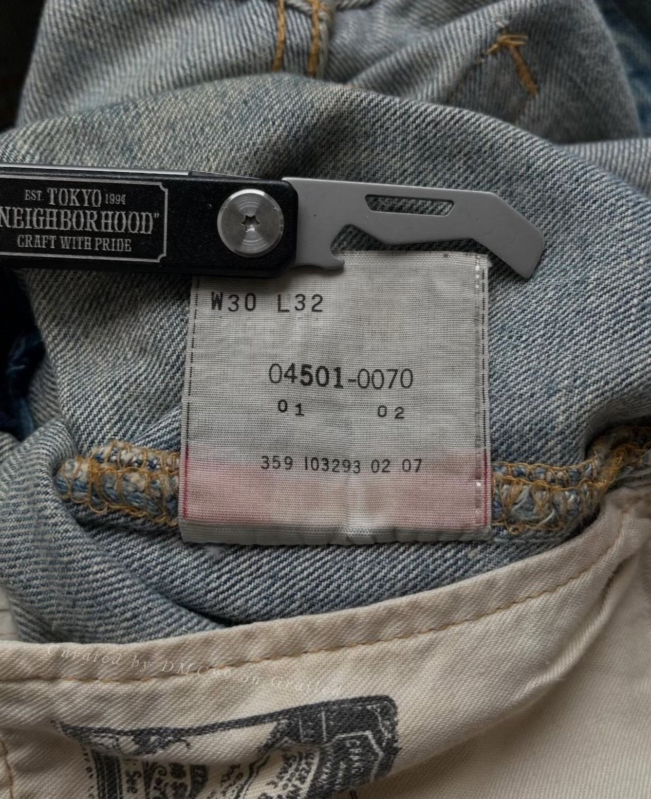 Levi's Vintage Levi's 501 Distressed Patchwork Blue Denim Size US 30 / EU 46 - 4 Thumbnail