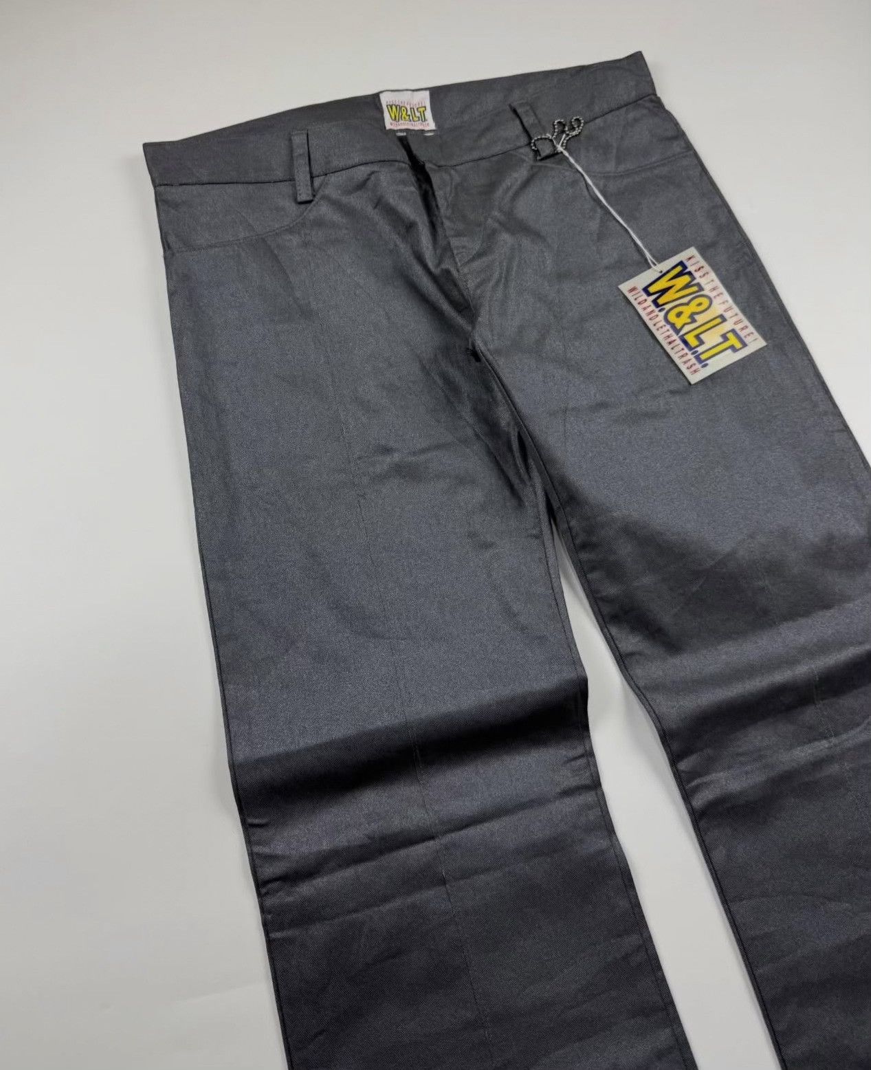 Walter Van Beirendonck 1990s Walter Van Beirendonck Metallic Flared Pants Size US 30 / EU 46 - 3 Thumbnail