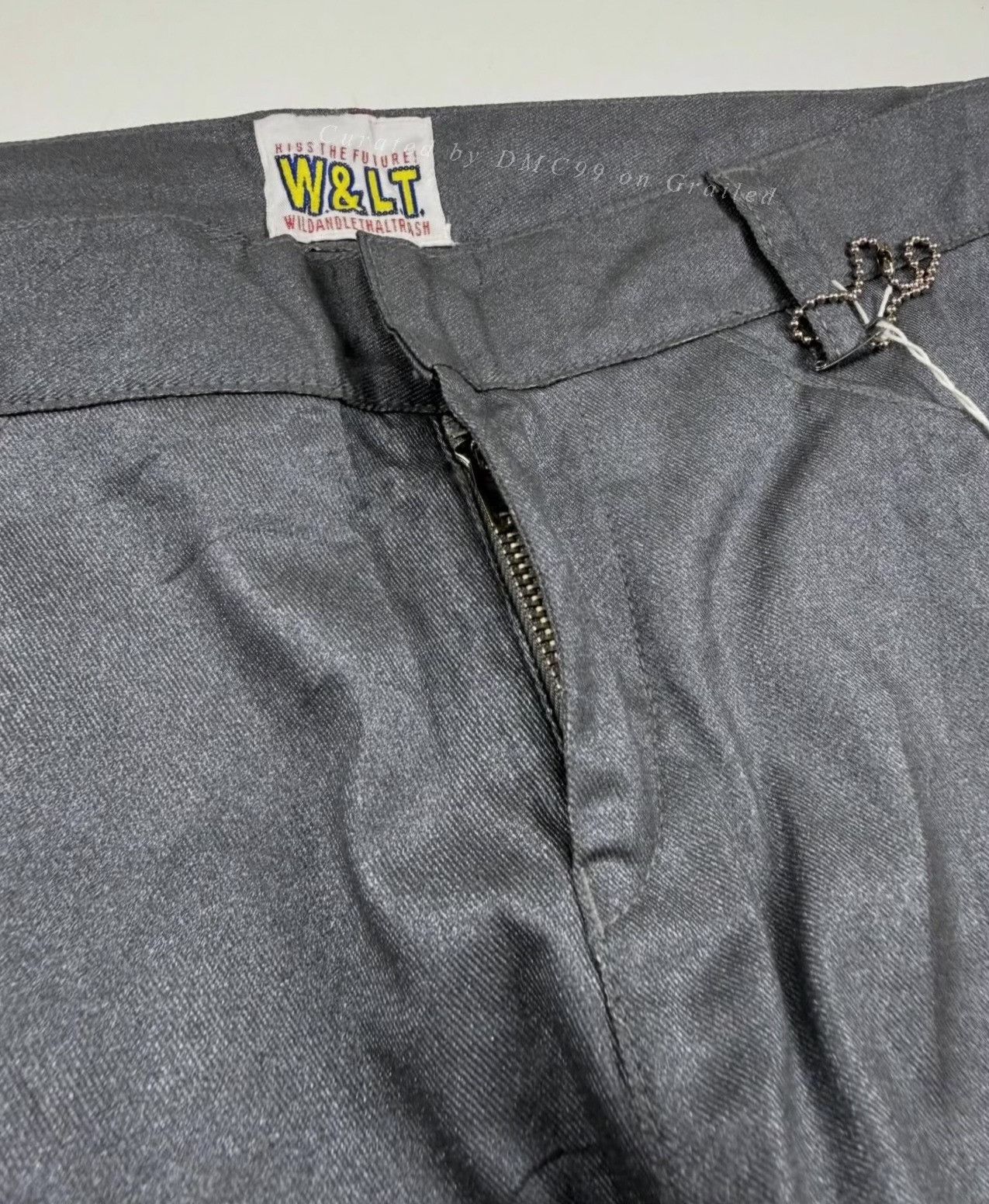 Walter Van Beirendonck 1990s Walter Van Beirendonck Metallic Flared Pants Size US 30 / EU 46 - 6 Thumbnail