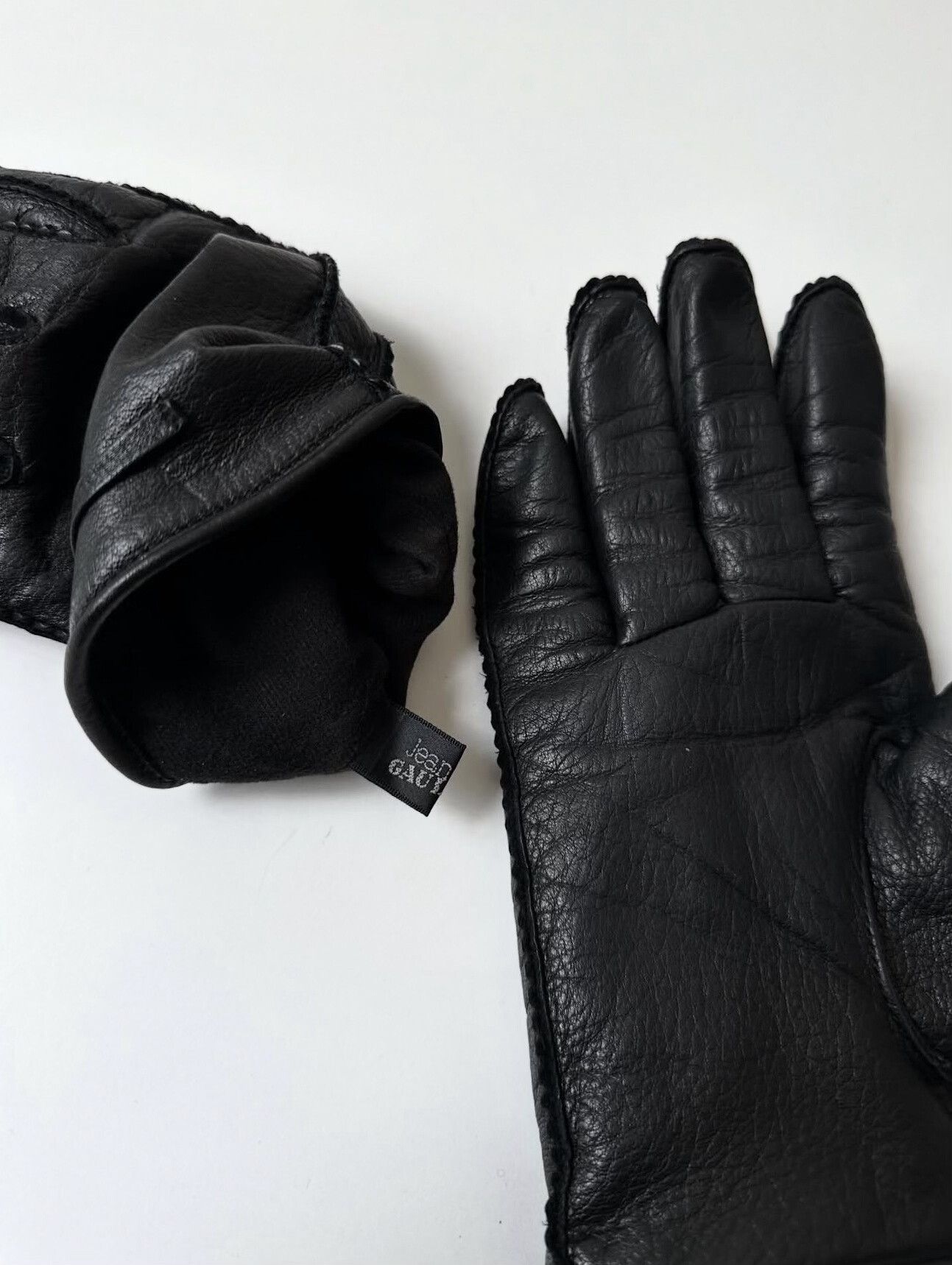 Jean Paul Gaultier Vintage Jean Paul Gaultier 1990s Leather Gloves Size ONE SIZE - 2 Thumbnail